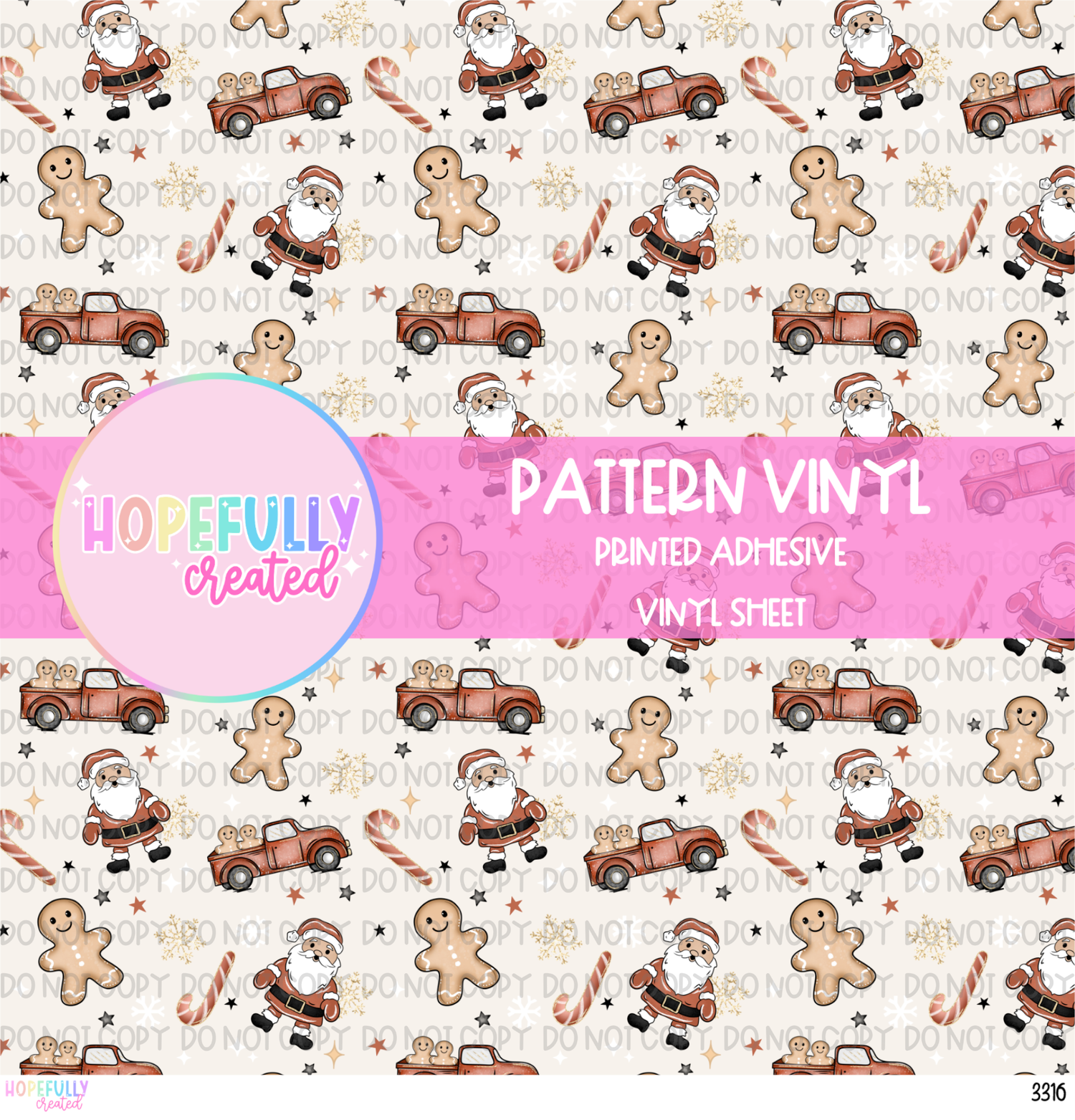 Santa Truck (Light Skin) Vinyl Collection - 3316