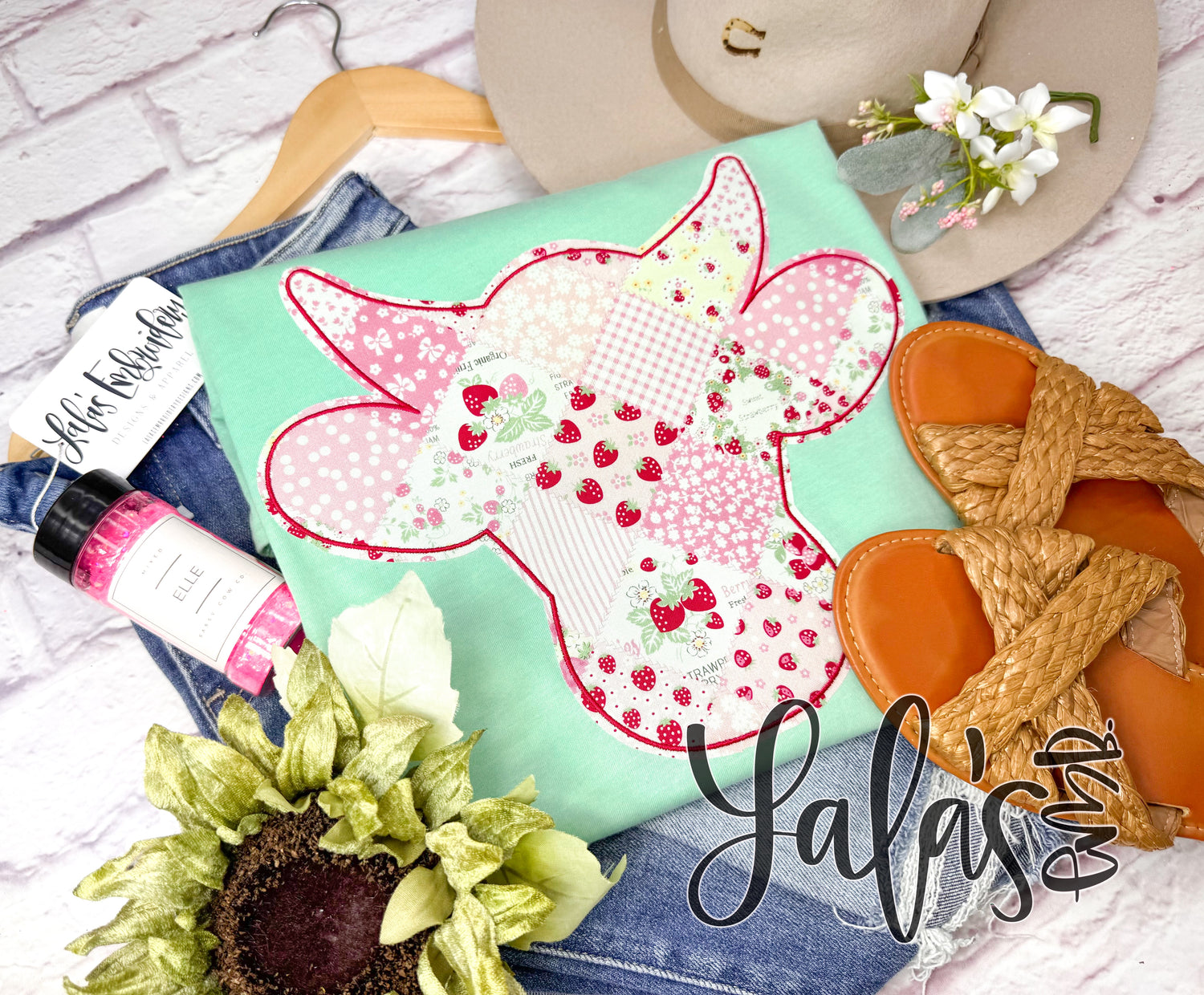 It's My Birthday - Sassy Style Applique Cow Head Tee