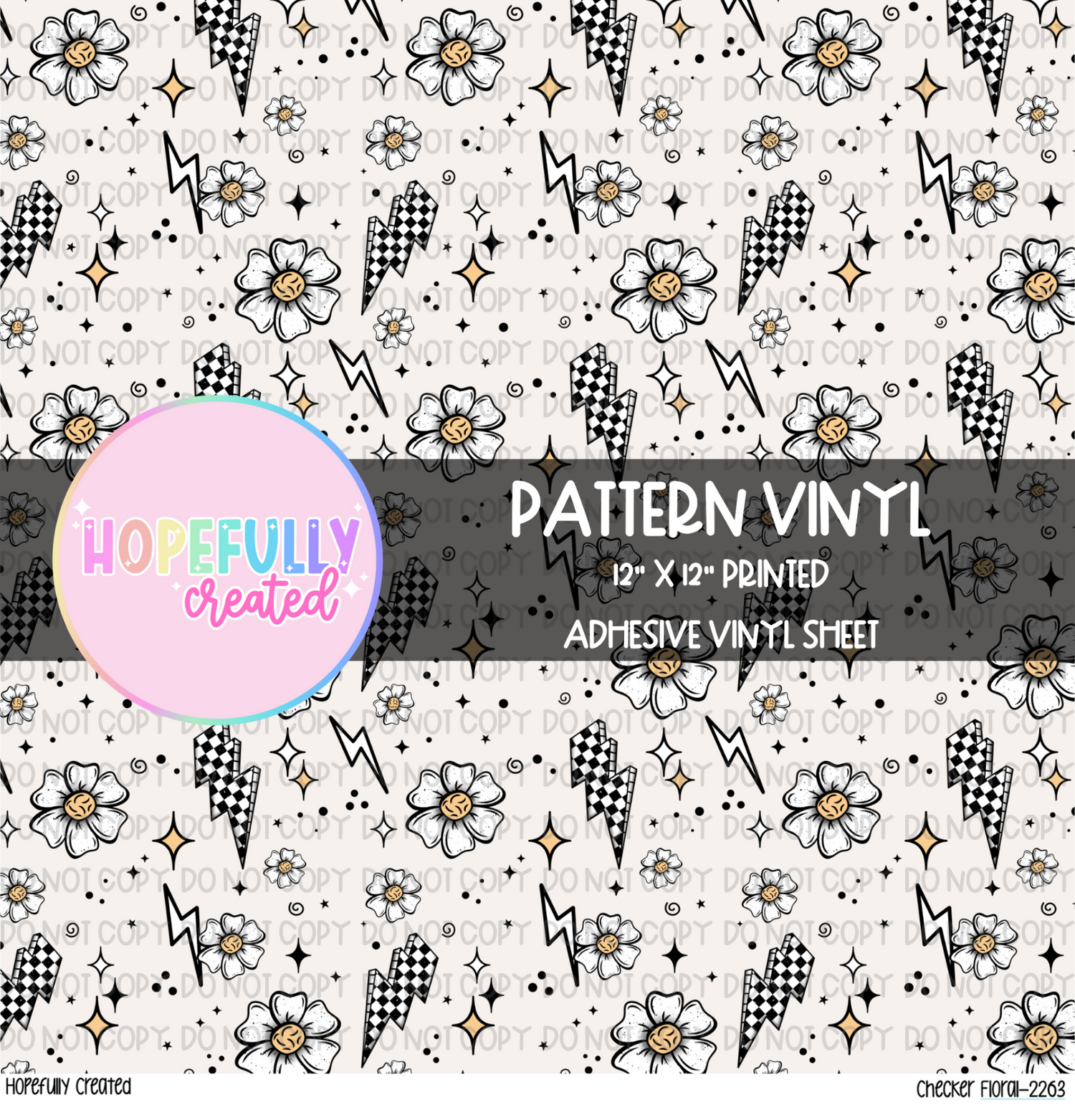Checker Floral 12x12 - 2263