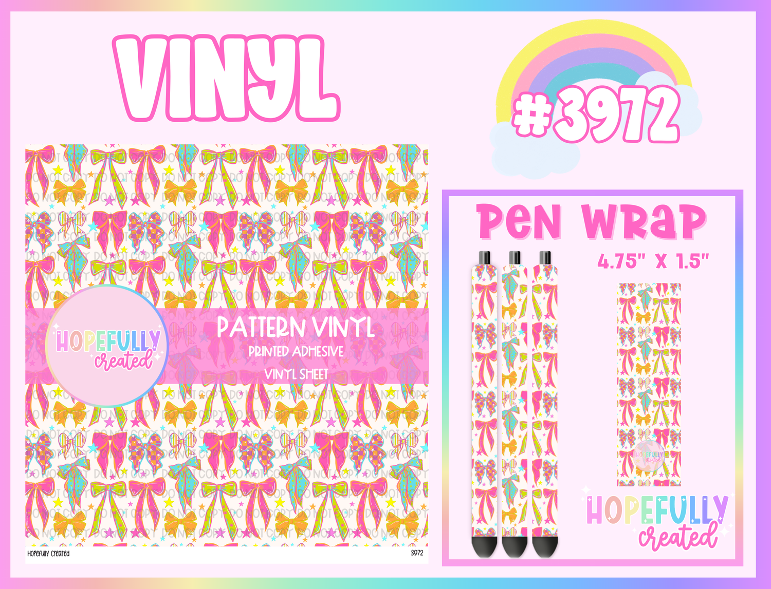 Bows Vinyl Collection - 3972