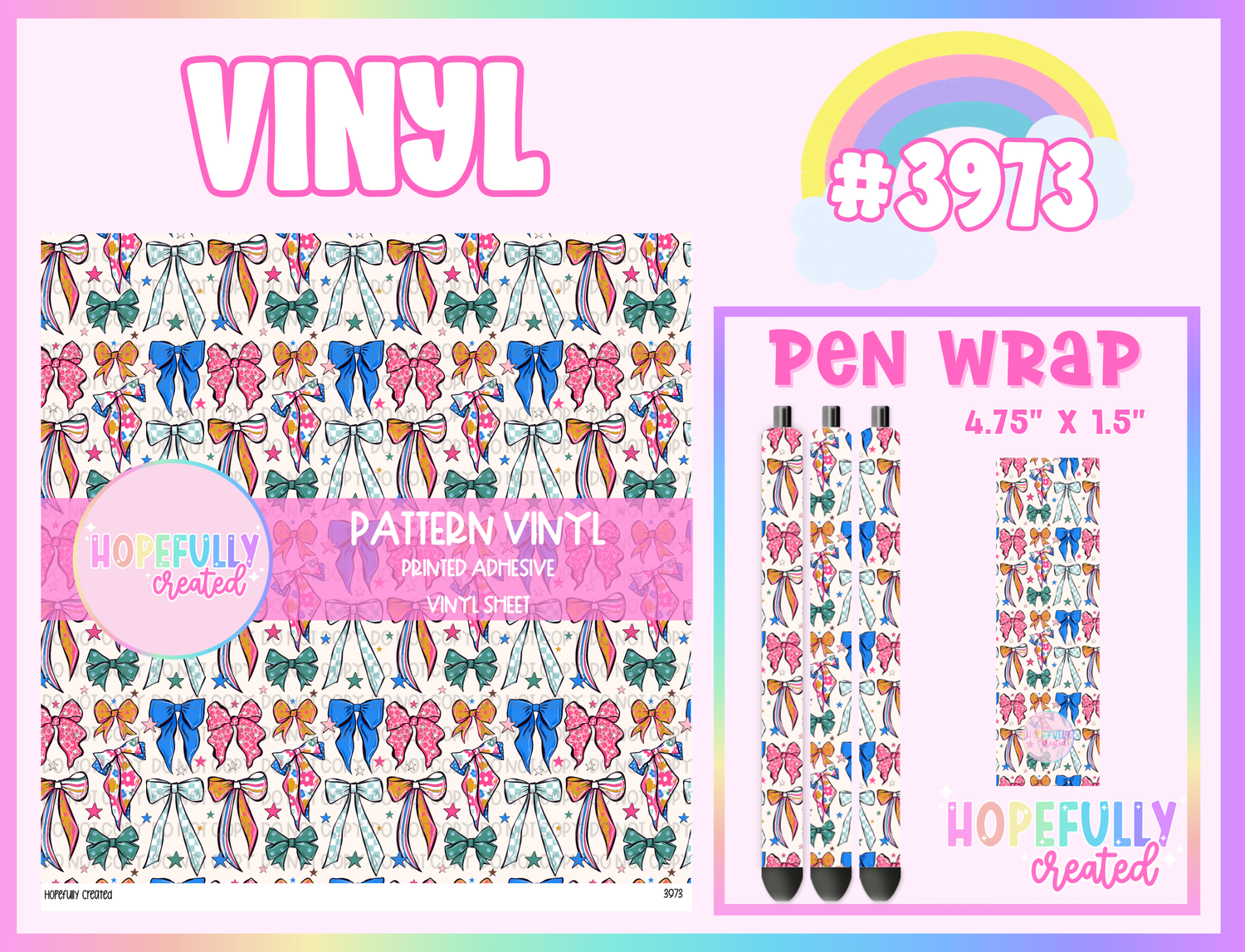 Bows Vinyl Collection - 3973
