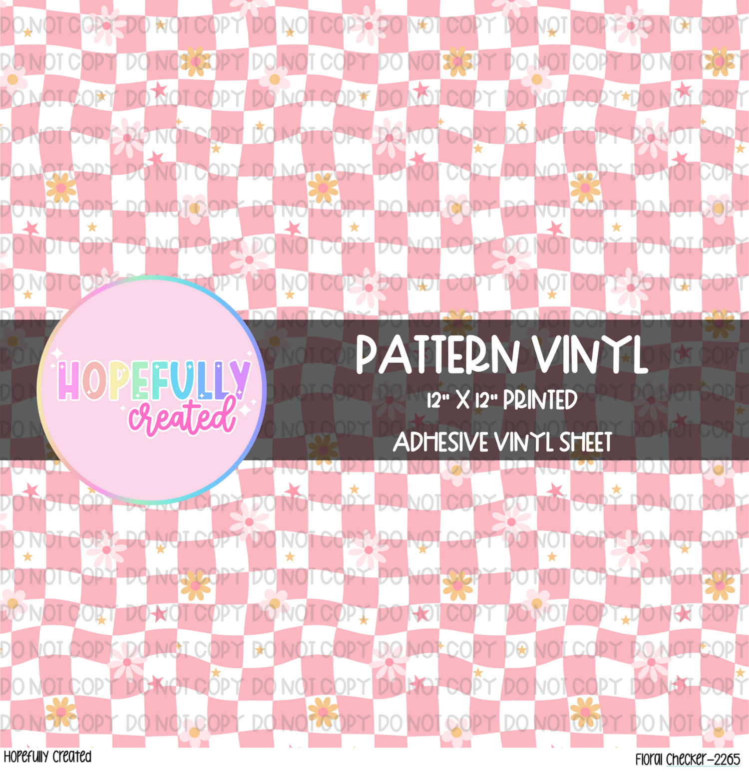 Floral Checker Vinyl Collection - 2265