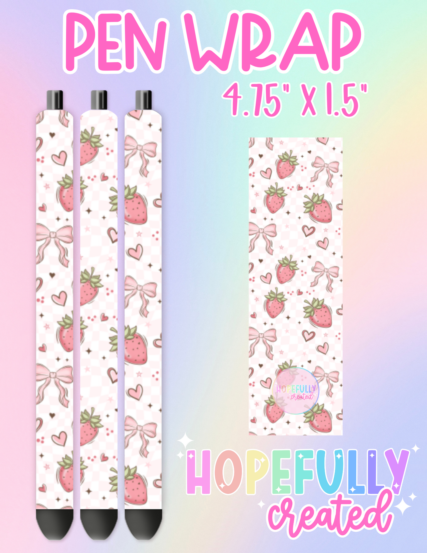 Strawberry Pen Wrap-2482