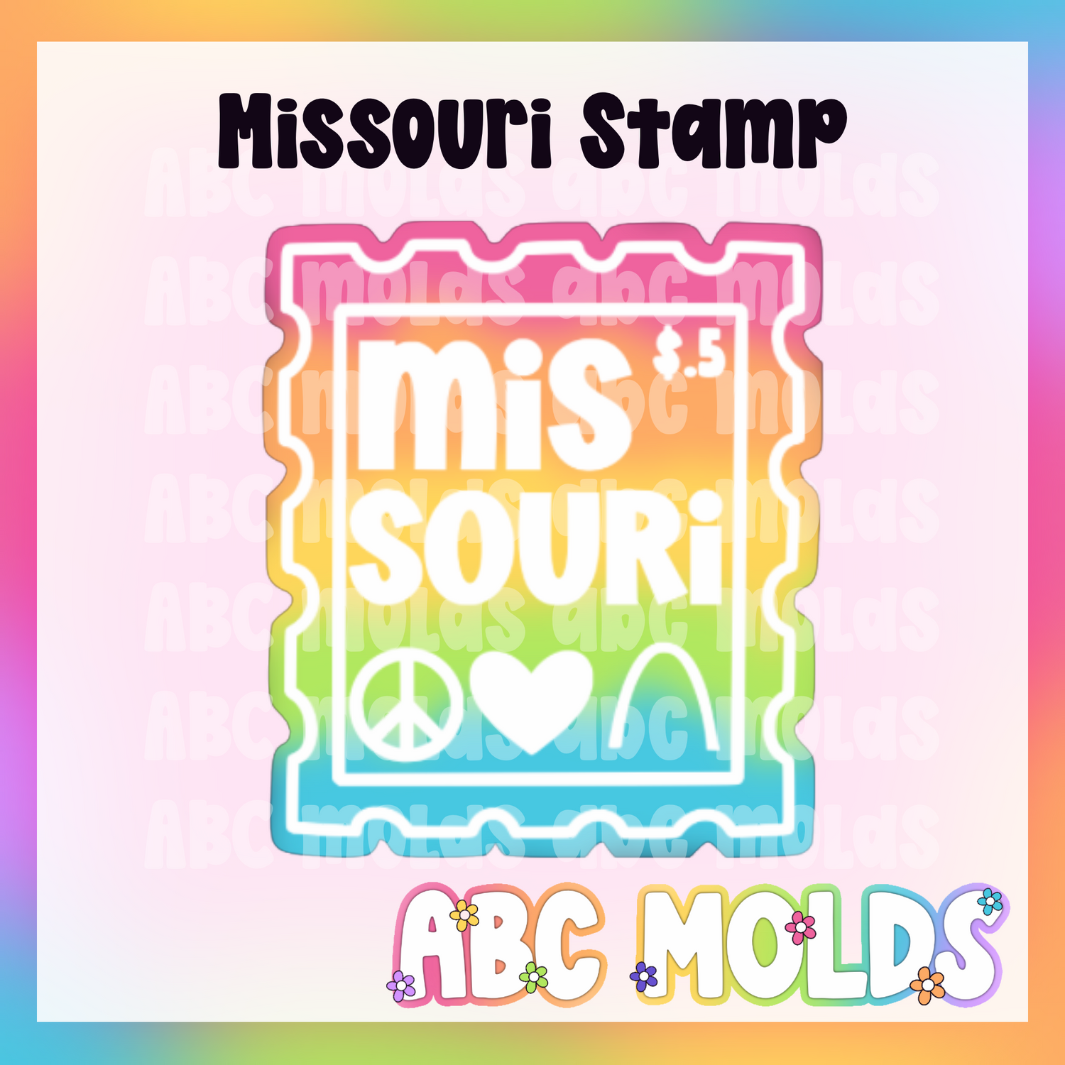 Missouri Stamp Silicone Mold