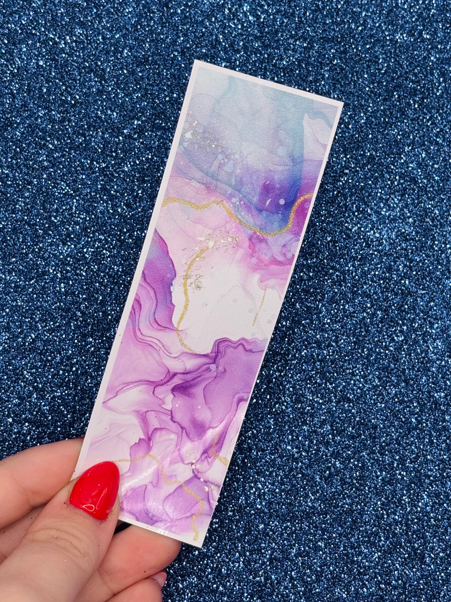 BLUE AND PURPLE WATERCOLOR- Vinyl Pen Wrap