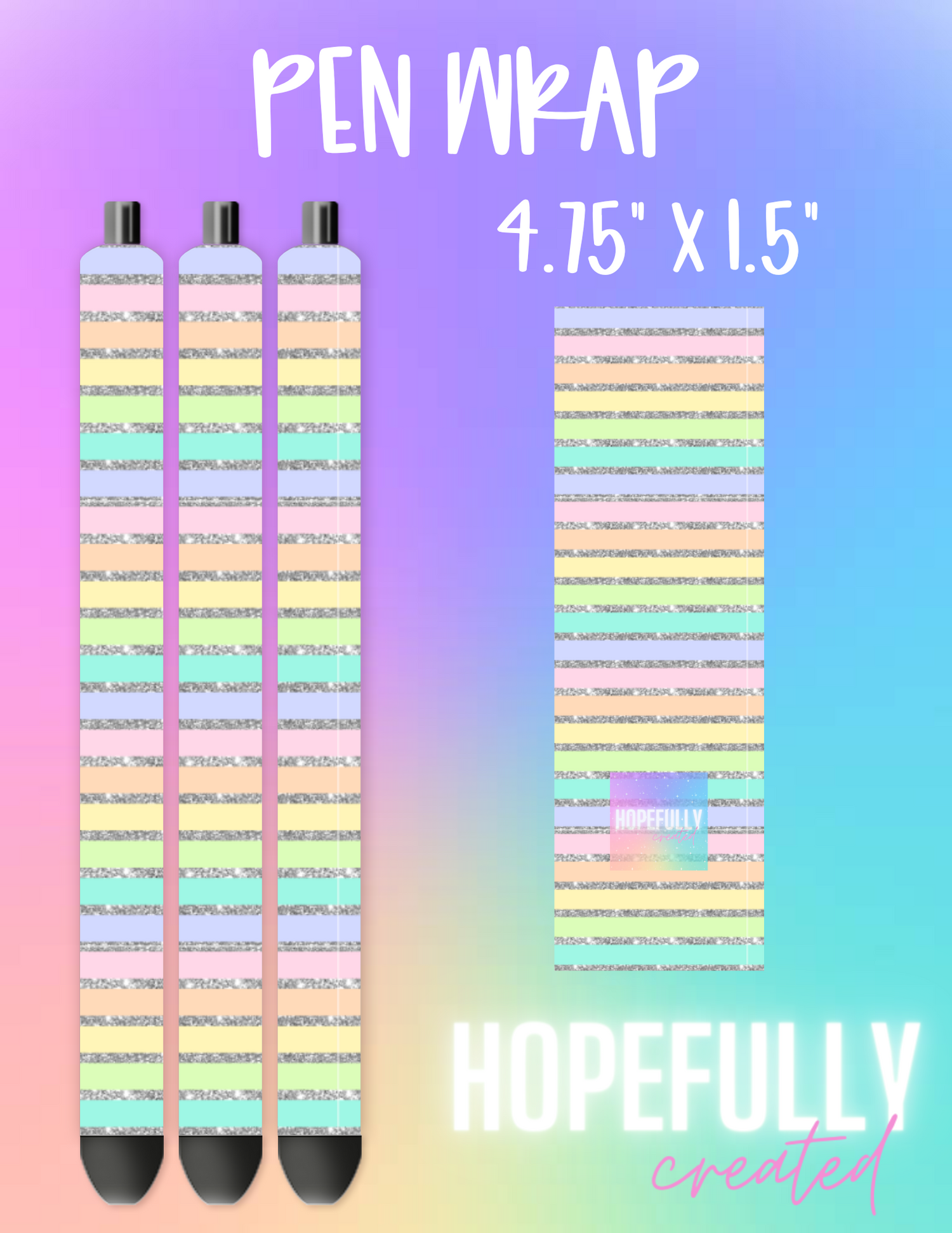 Pastel Glitter Pen Wrap-267
