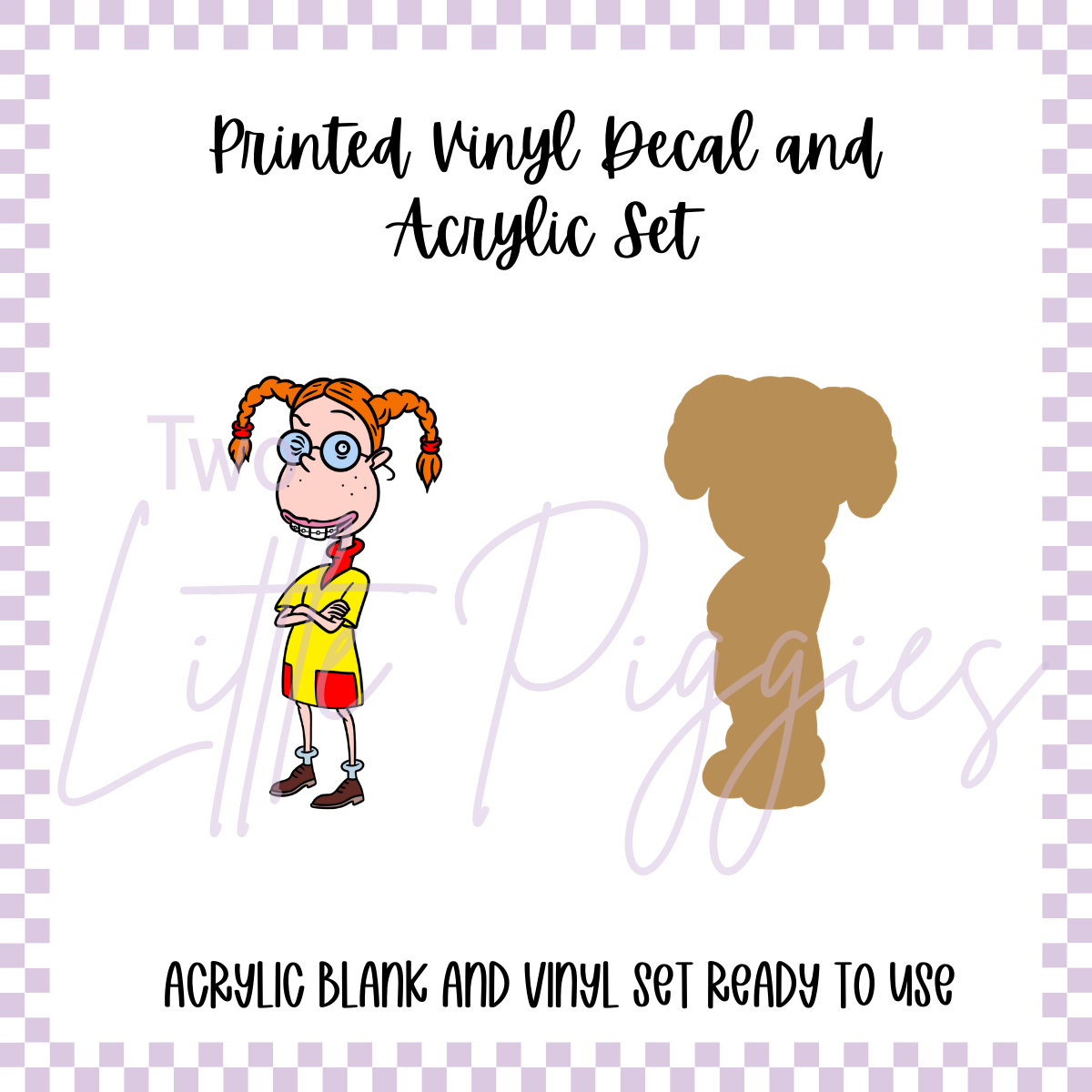 Printed Vinyl and Acrylic Set - 90's - Eliza