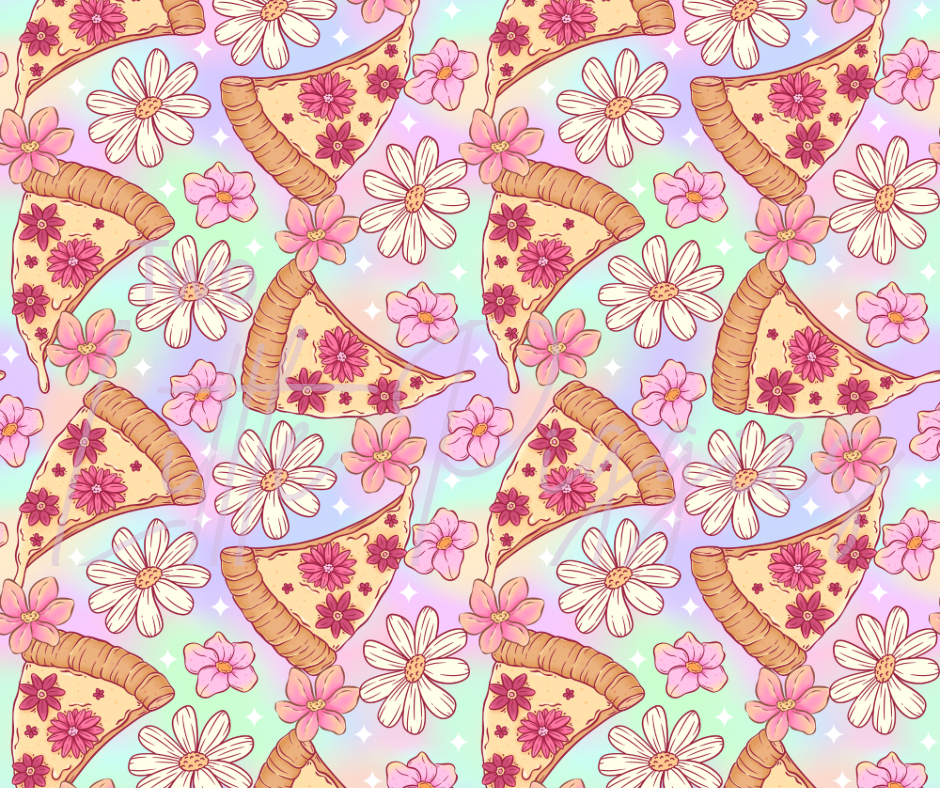 Printed Vinyl - Springtime Pizza