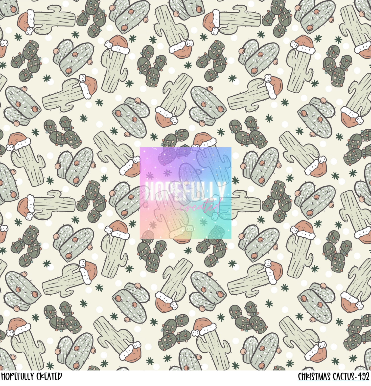 Christmas Cactus Vinyl Collection- 492