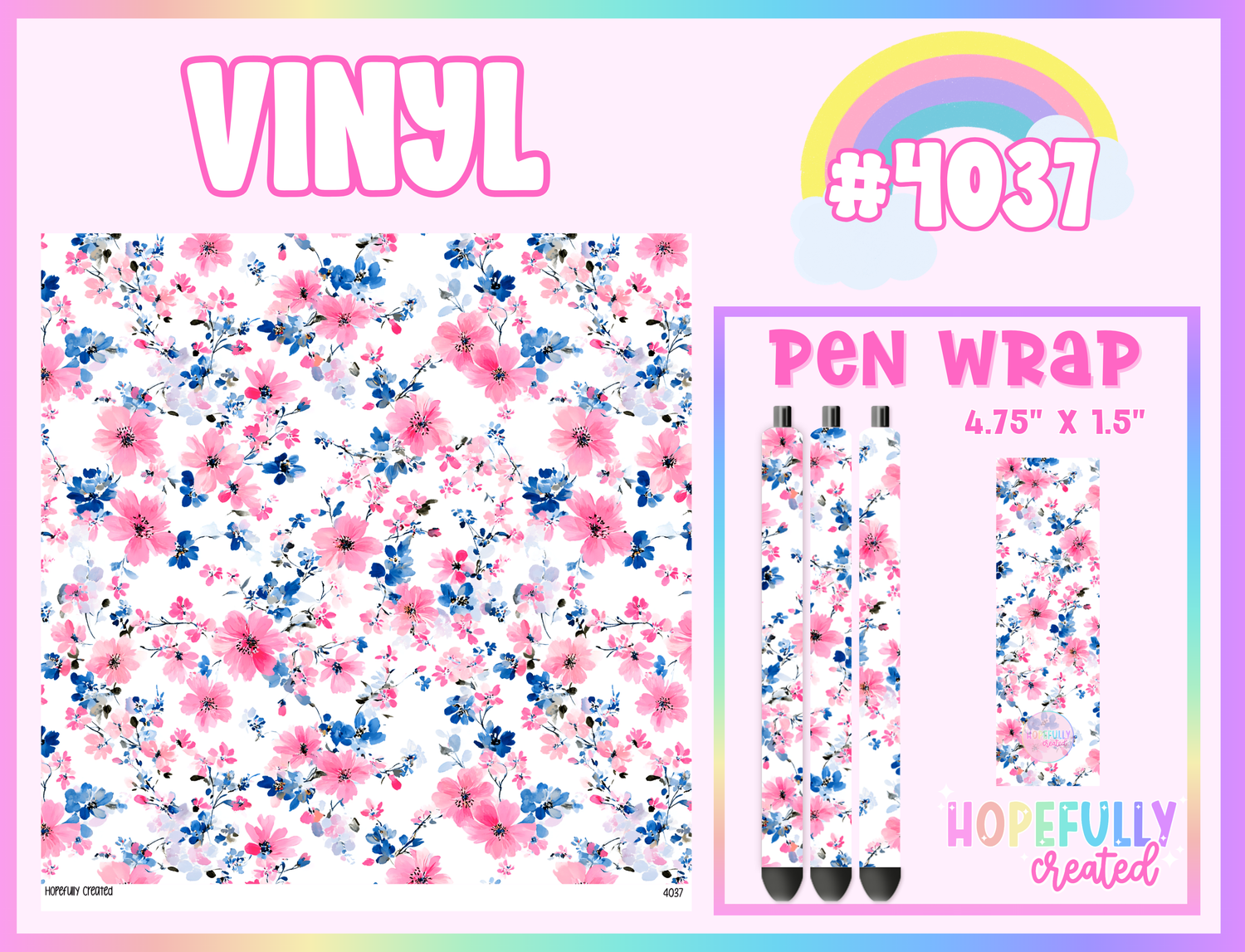 Floral Vinyl Collection - 4037