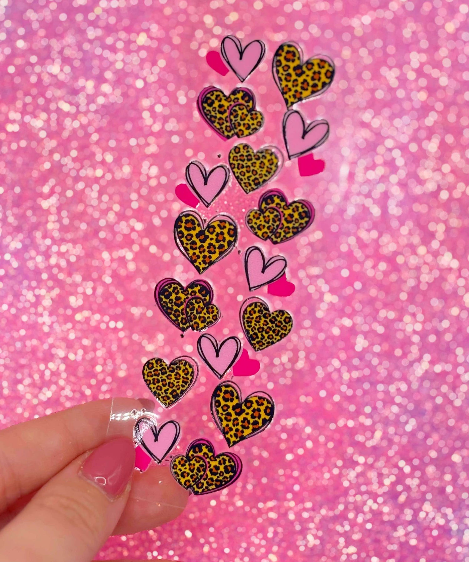 LEOPARD HEARTS - UVDTF Pen Wrap