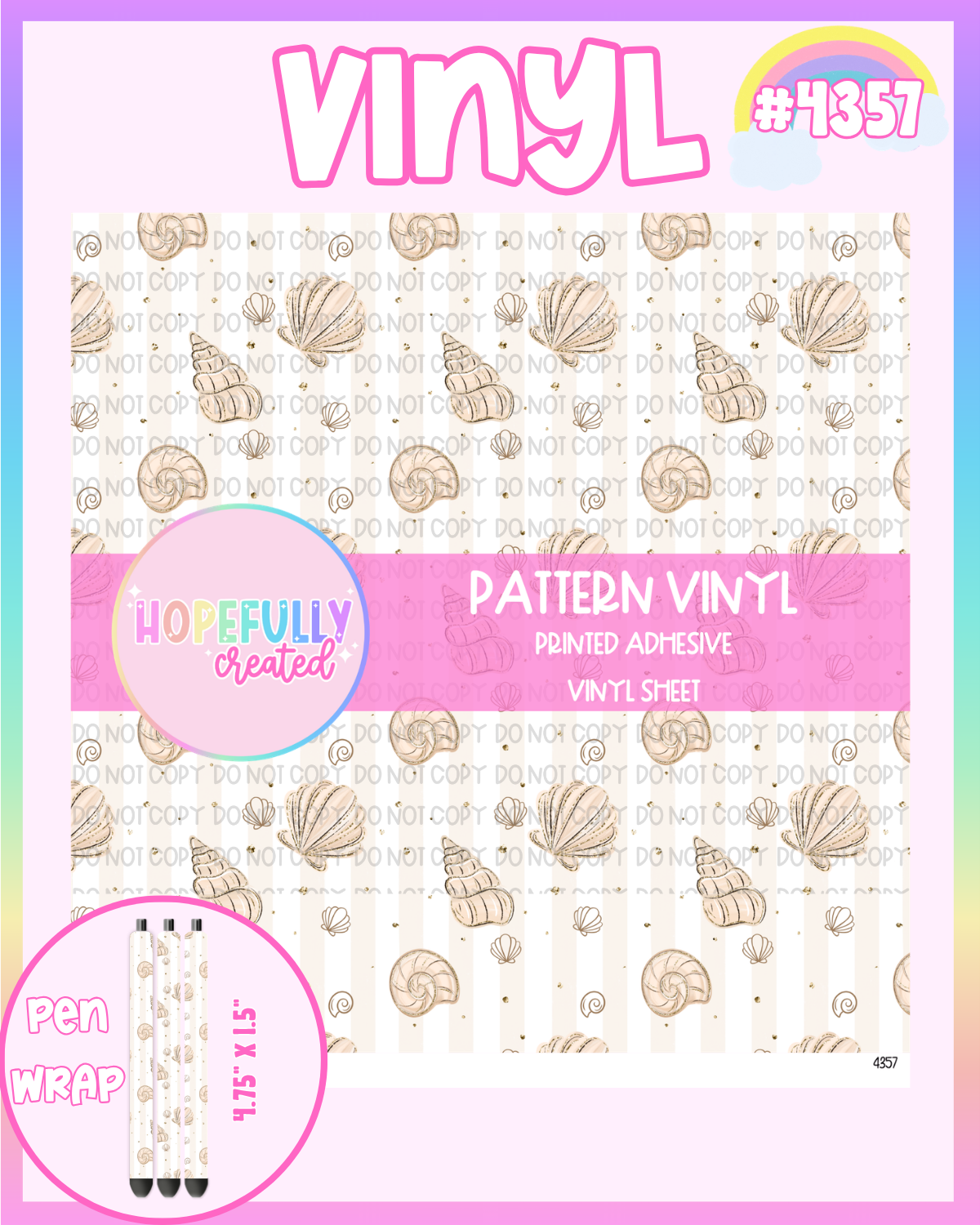 Seashells Vinyl Collection - 4357