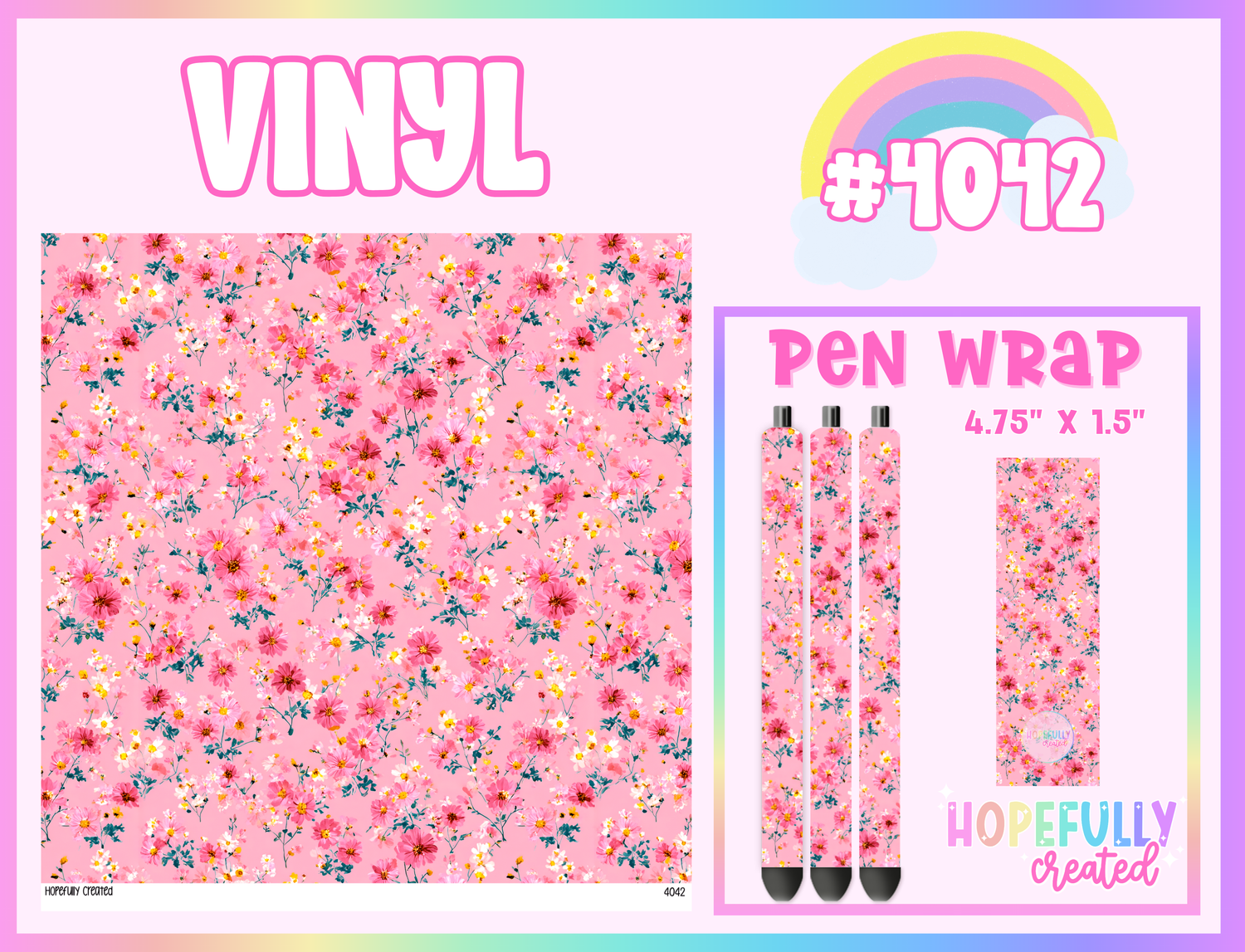 Floral Vinyl Collection - 4042