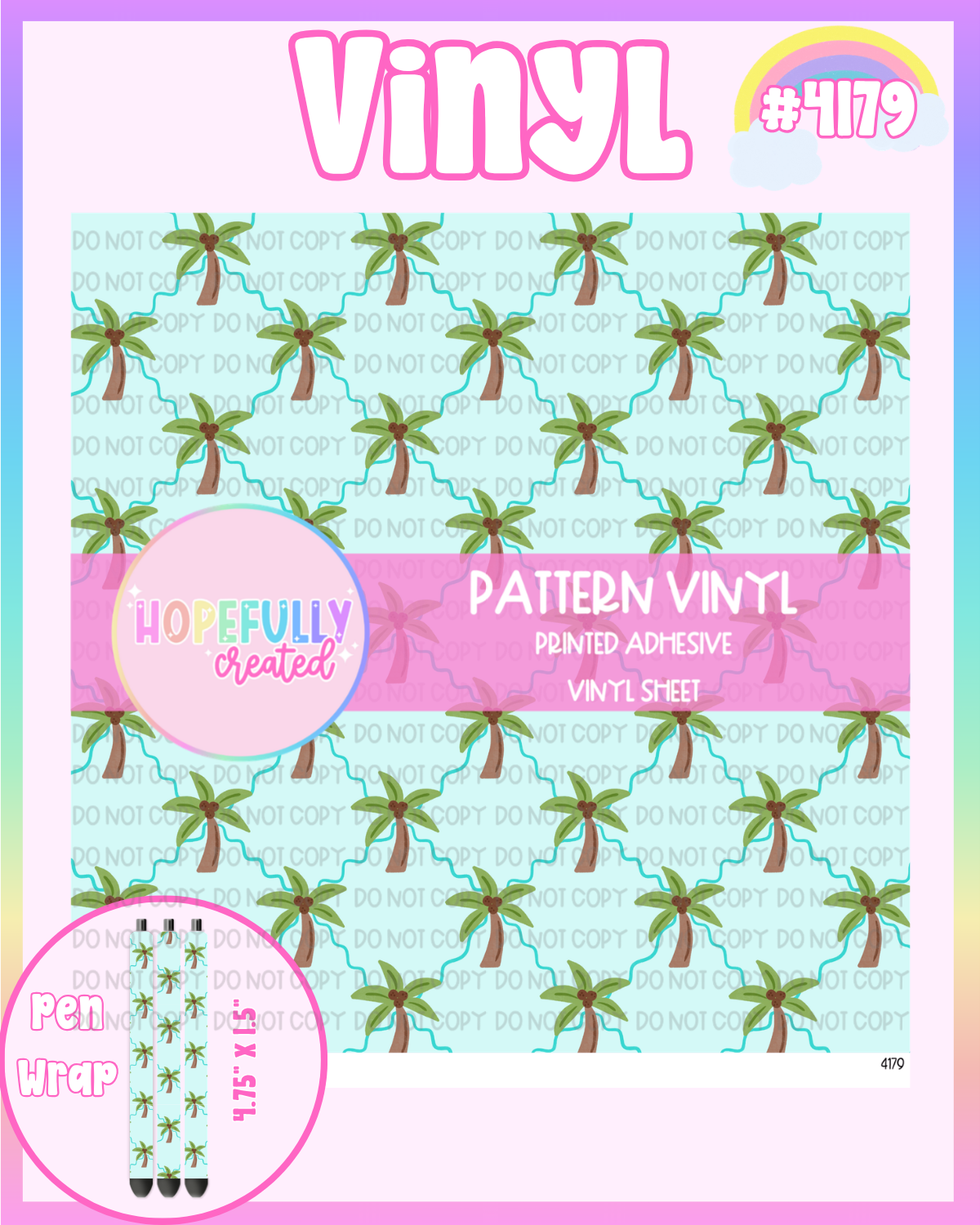 Palm Trees Vinyl Collection - 4179