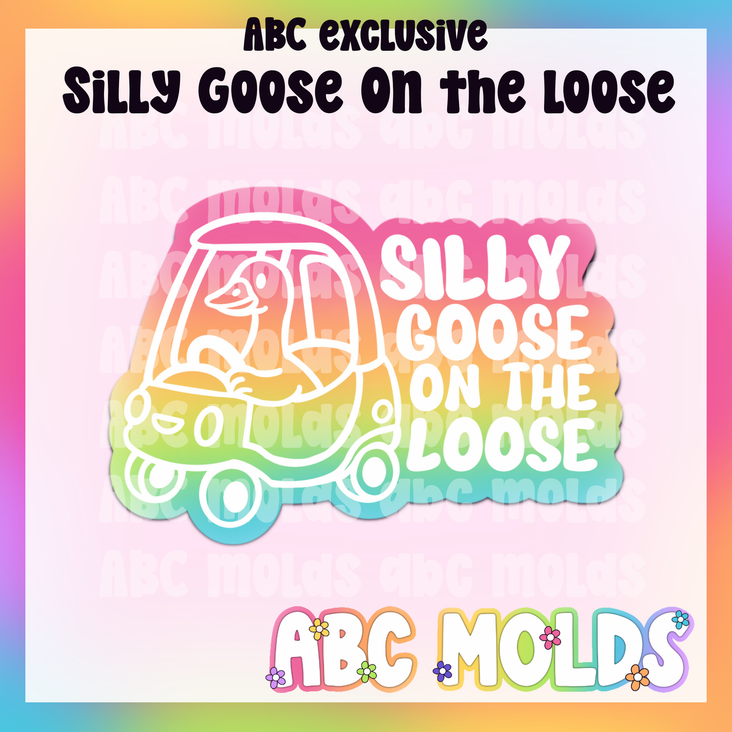 Silly goose silicone freshie mold