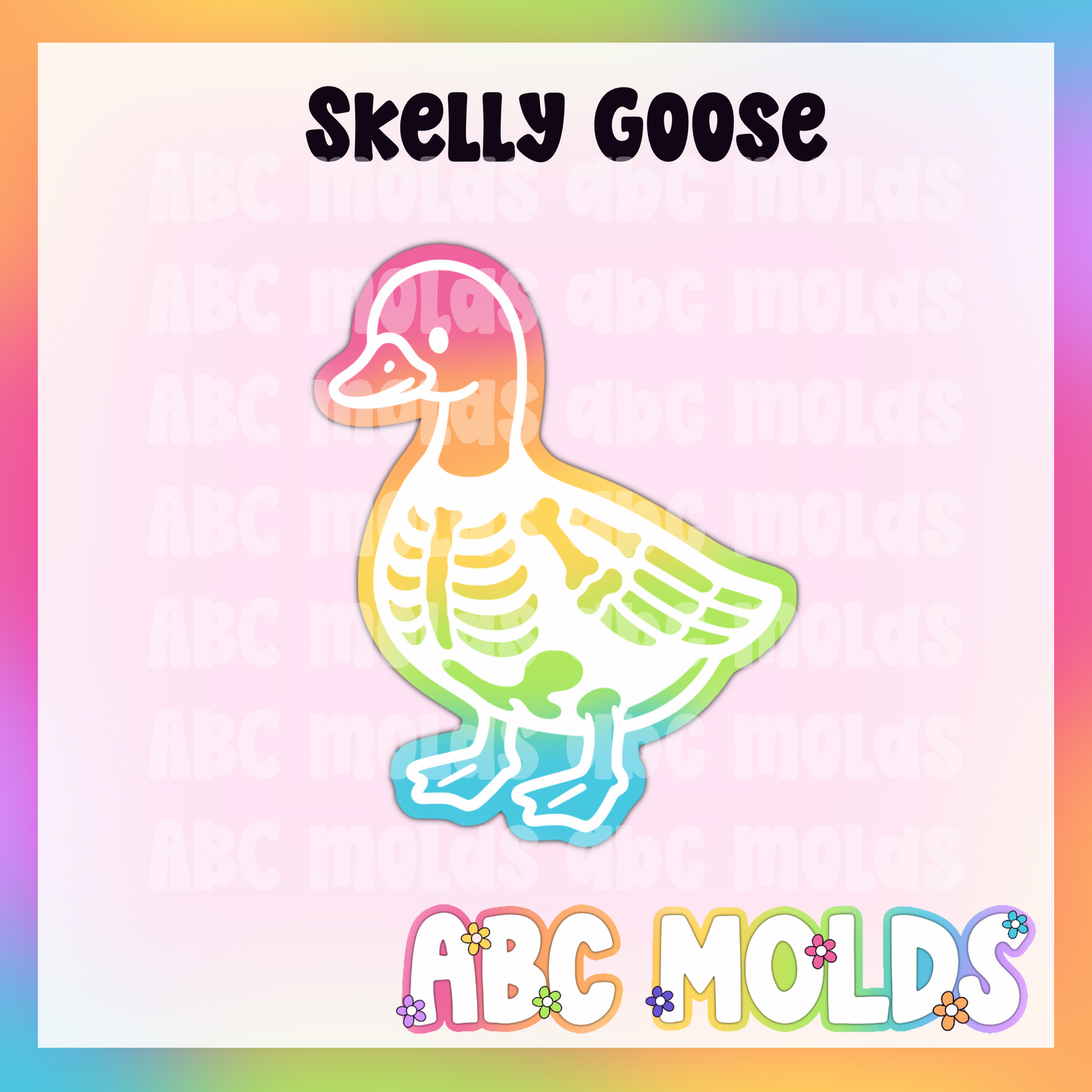 Skelly Goose Silicone Freshie Mold