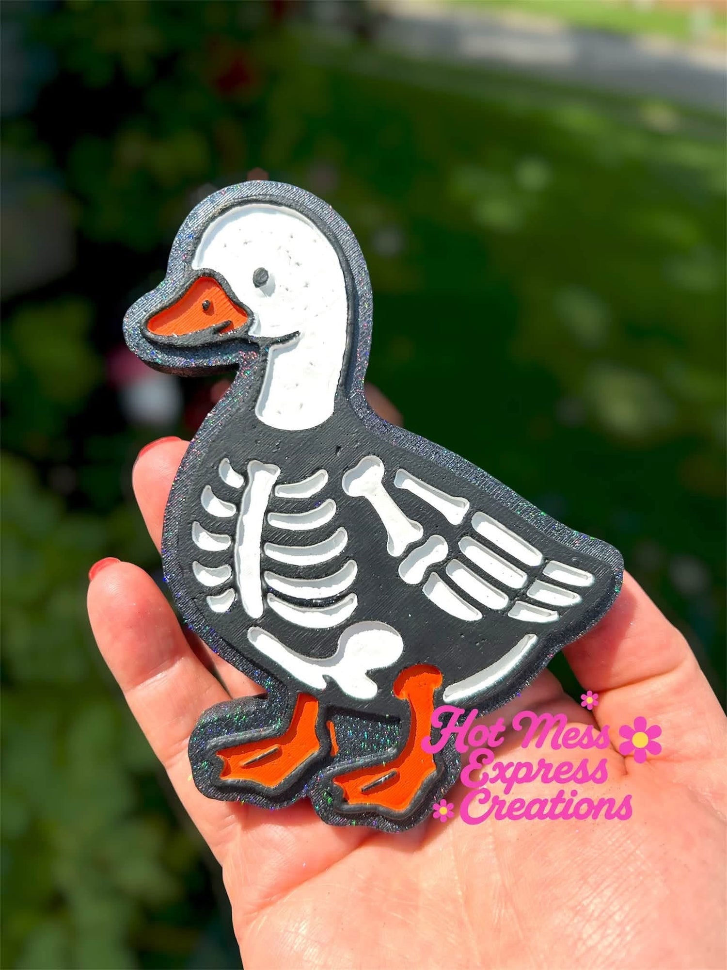 Skelly Goose Silicone Freshie Mold
