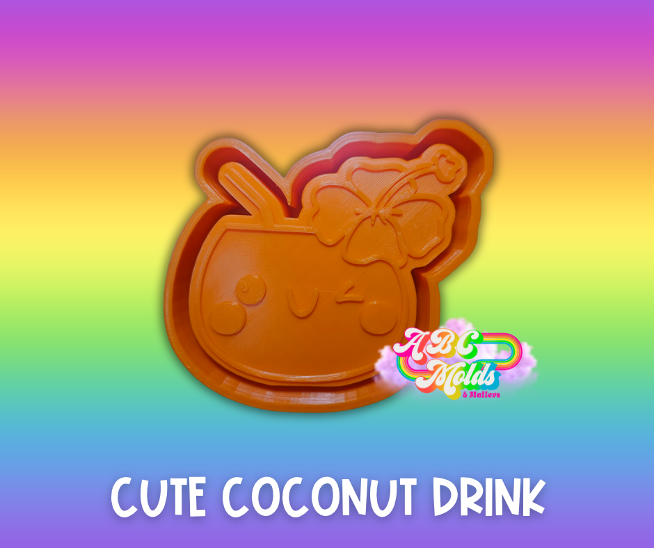 Cute Coconut Drink Silicone Mold