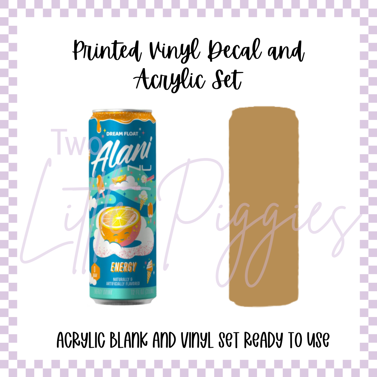 Printed Vinyl and Acrylic Set - Alani Nu - Dream Float