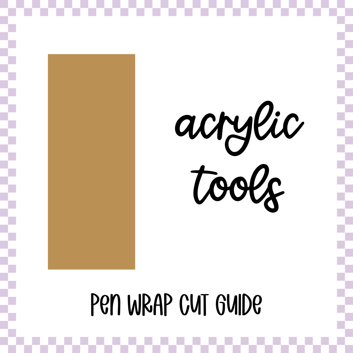Acrylic Tools - Pen Wrap Cut Guide