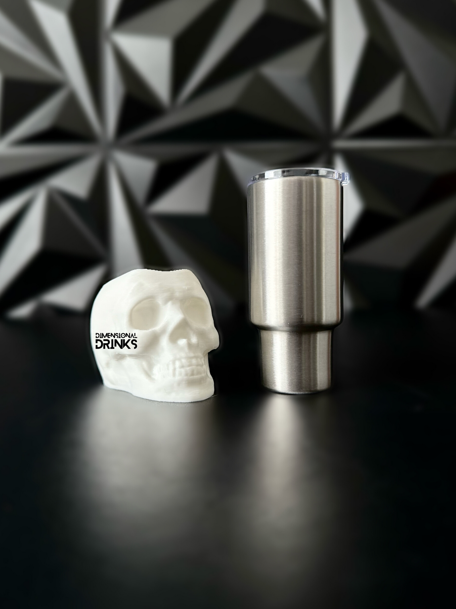 Mini Skull 3D Tumbler Sleeve