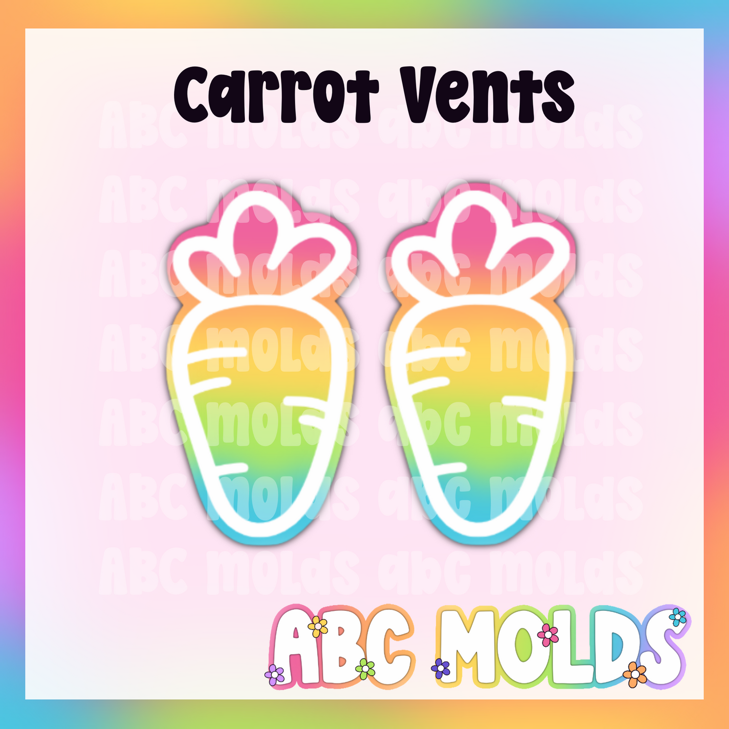 Carrot vents Silicone Mold