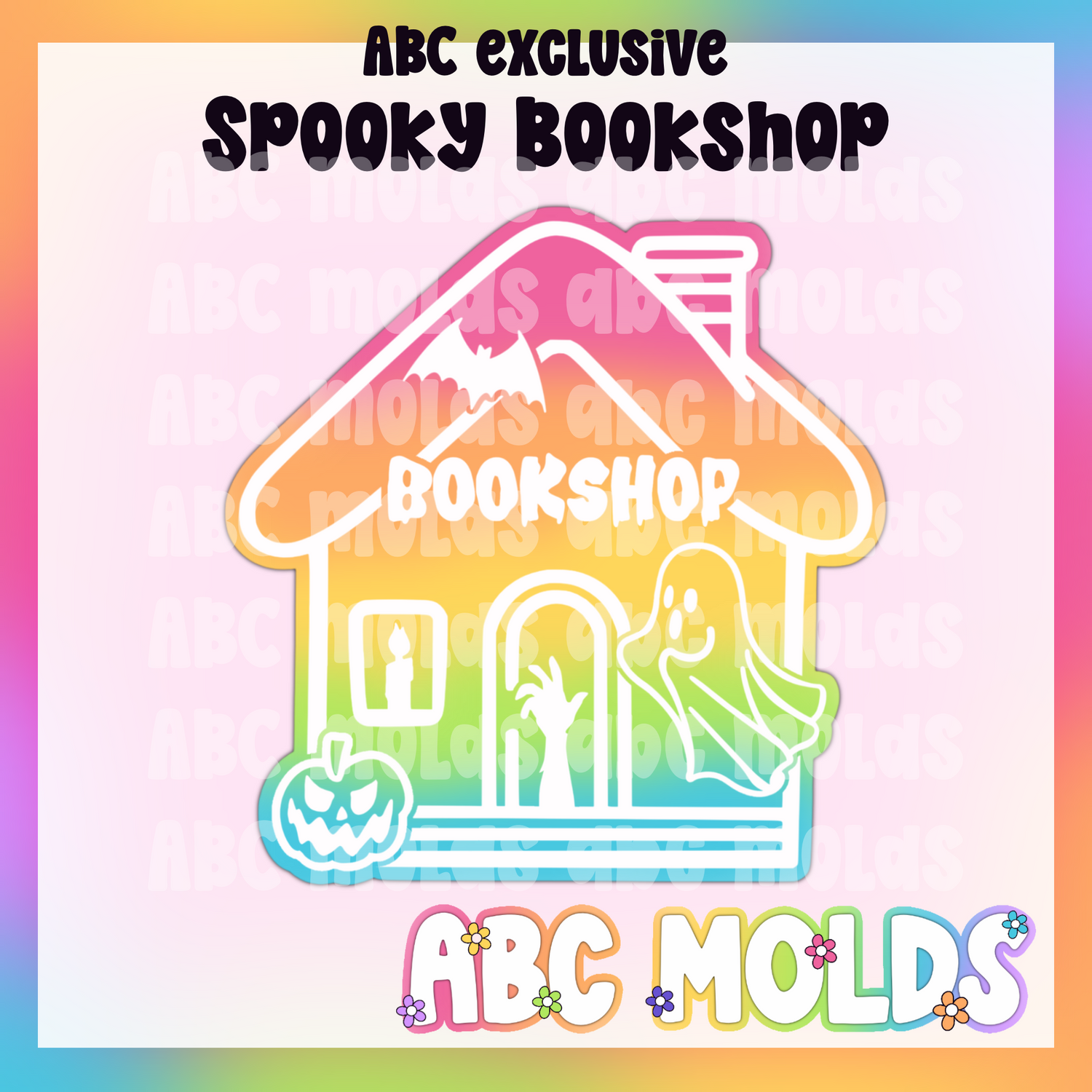 Halloween Bookshop silicone freshie mold