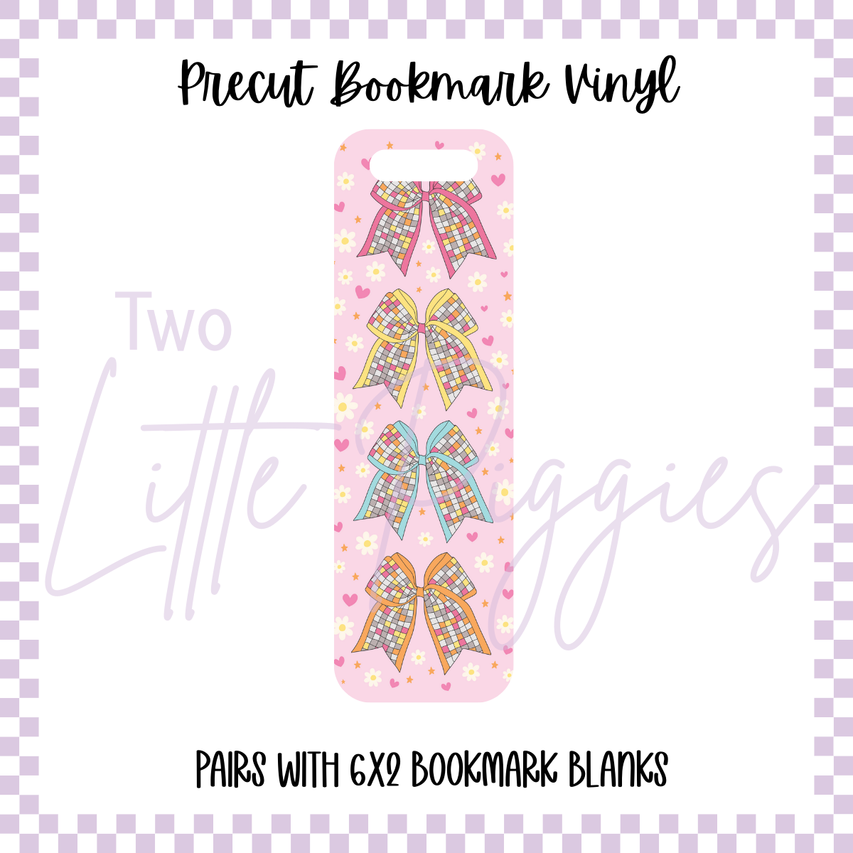 Printed Vinyl - Bookmark - Disco Bows