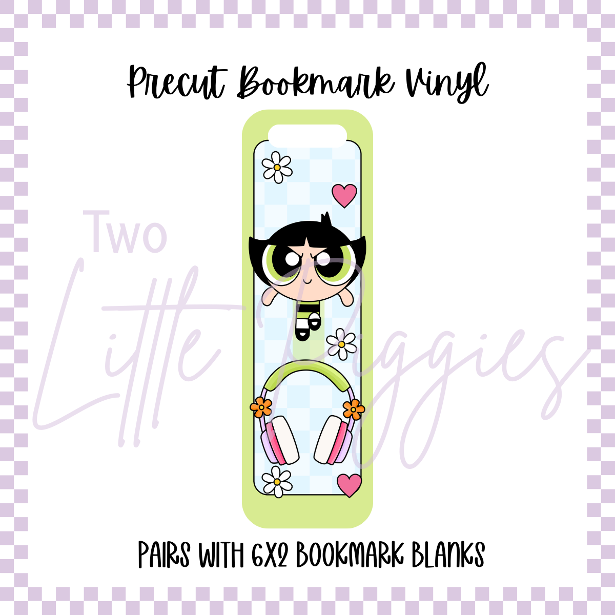 Printed Vinyl - Bookmark -  Power Puff Girls - Buttercup