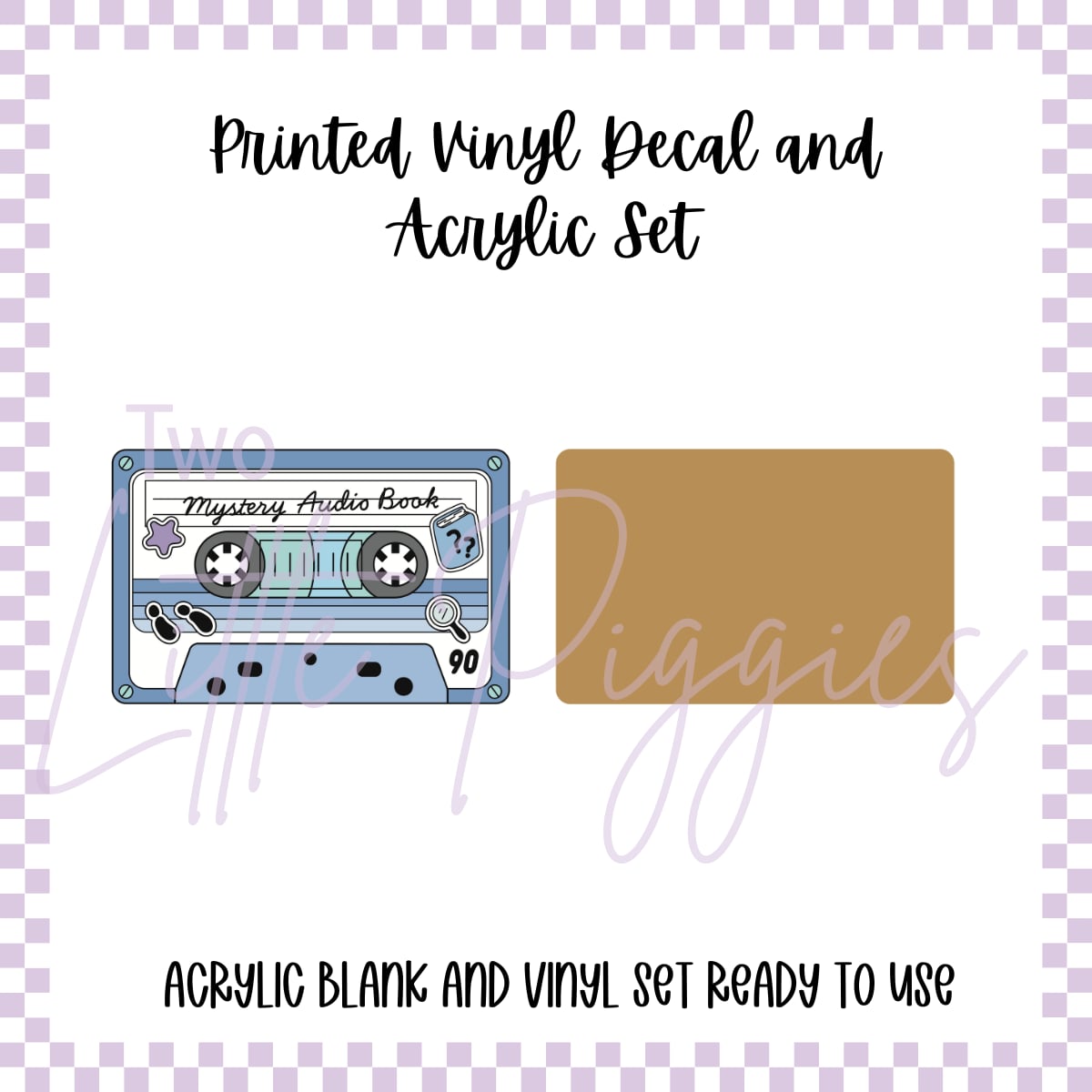 Printed Vinyl and Acrylic Set - Cassette Tapes - Mystery Audio Book