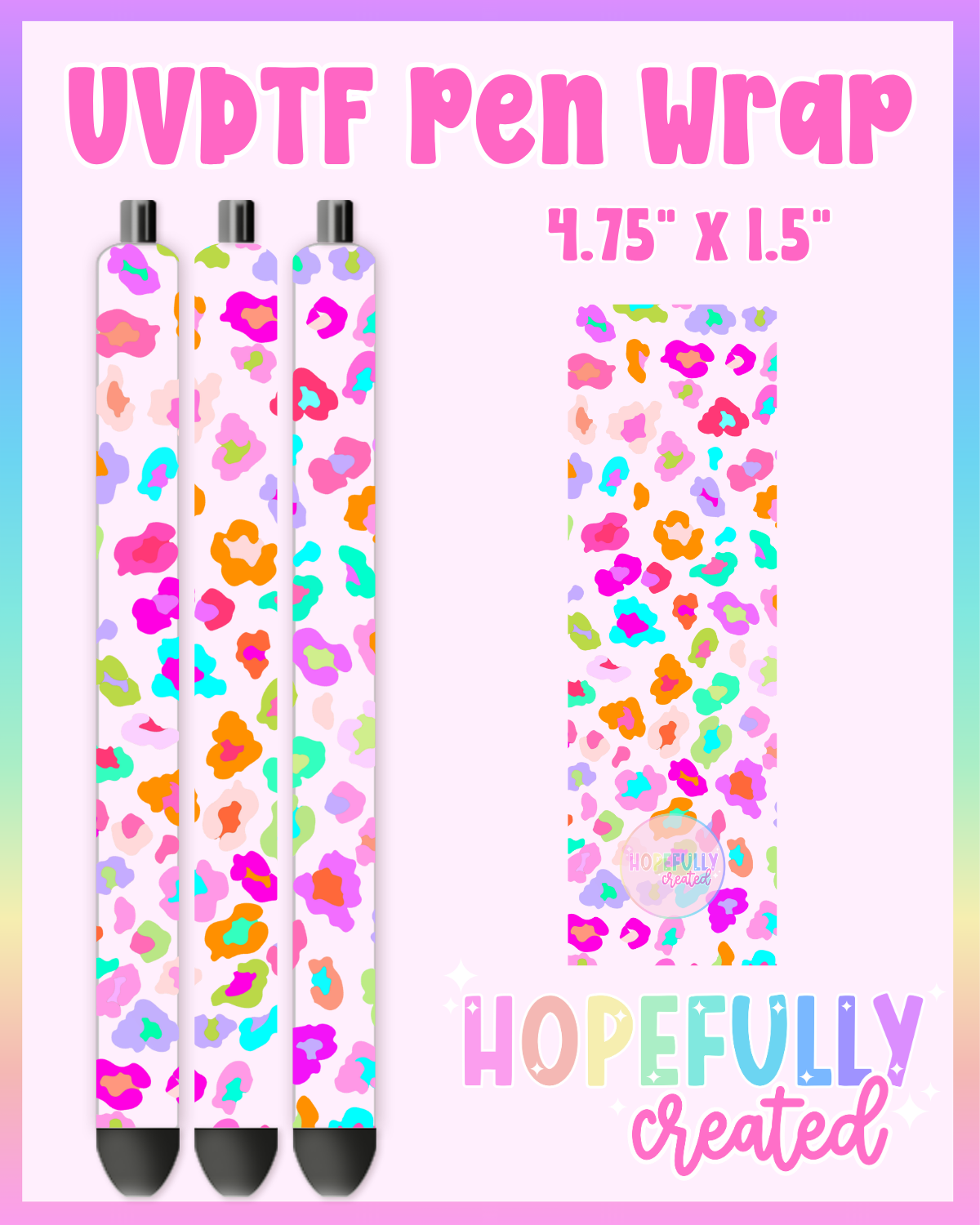 Cotton Candy UVDTF Pen Wrap