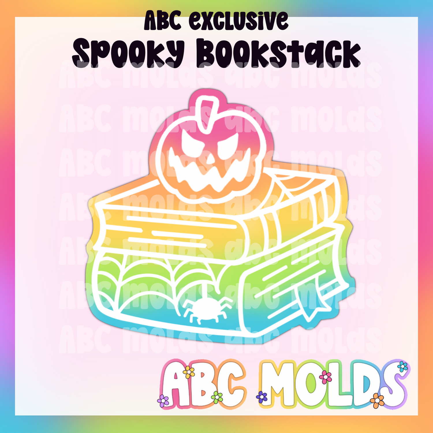 Halloween Bookstack silicone freshie mold