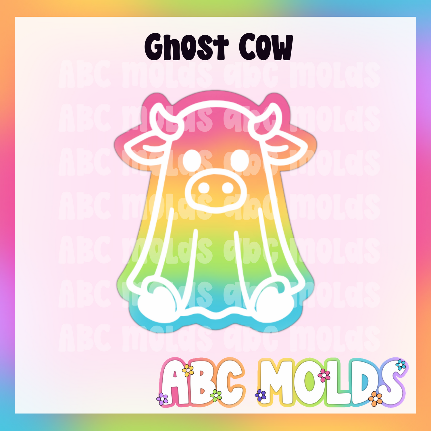 Ghost Cow Silicone Freshie Mold