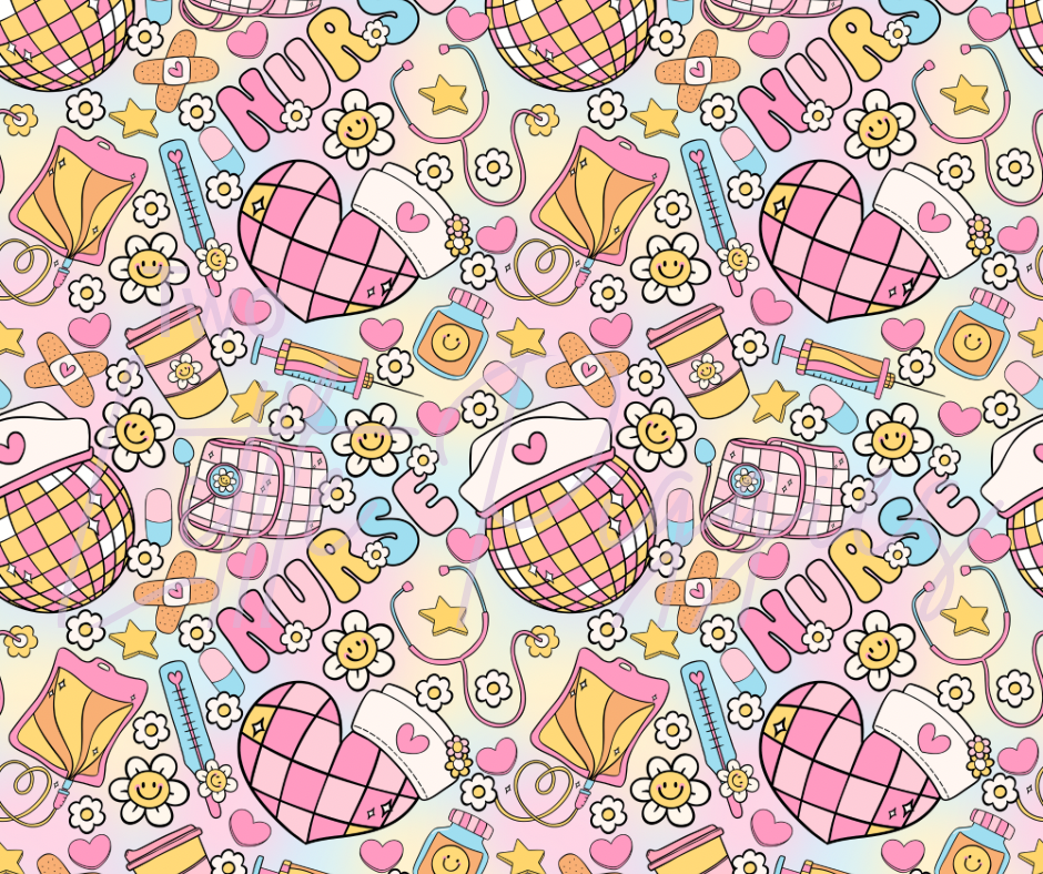 Printed Vinyl - Springtime Nurse