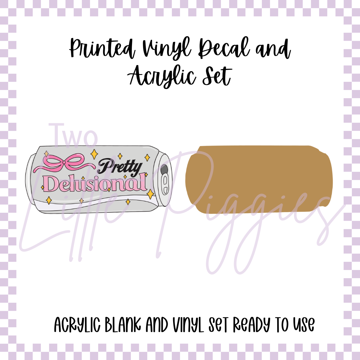 Printed Vinyl and Acrylic Set - DC Pretty Delusional