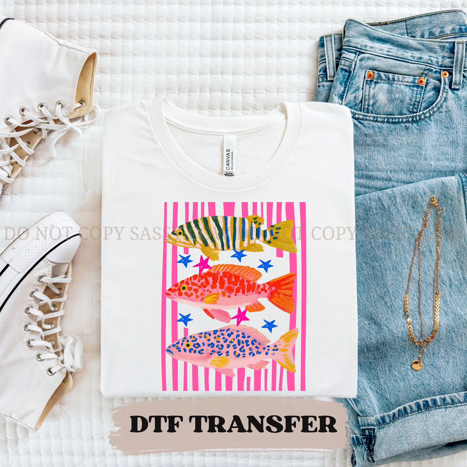 PREPPY FISH - DTF TRANSFER 0434