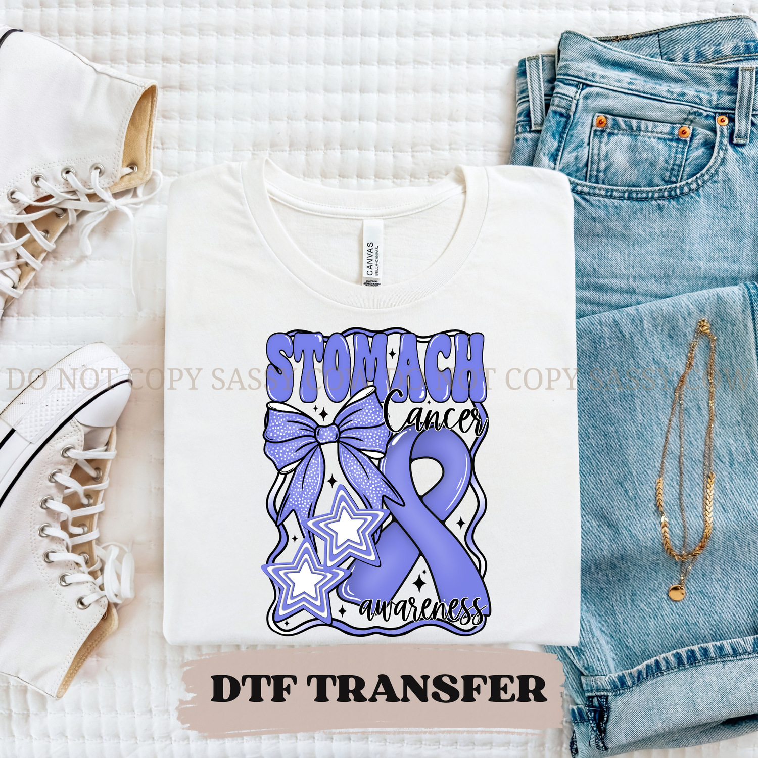 STOMACH CANCER AWARENESS - DTF TRANSFER 0271