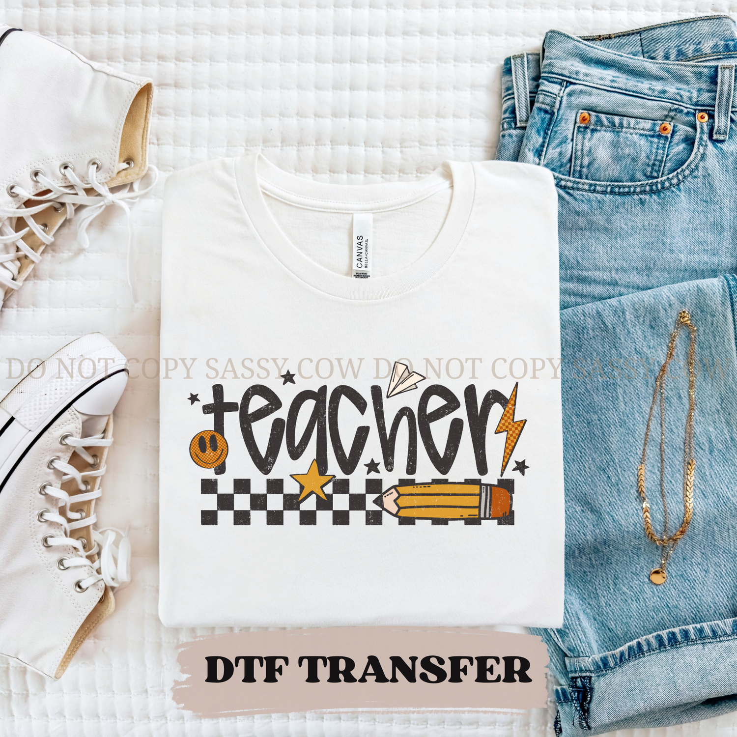 RETRO TEACHER- DTF TRANSFER 0302