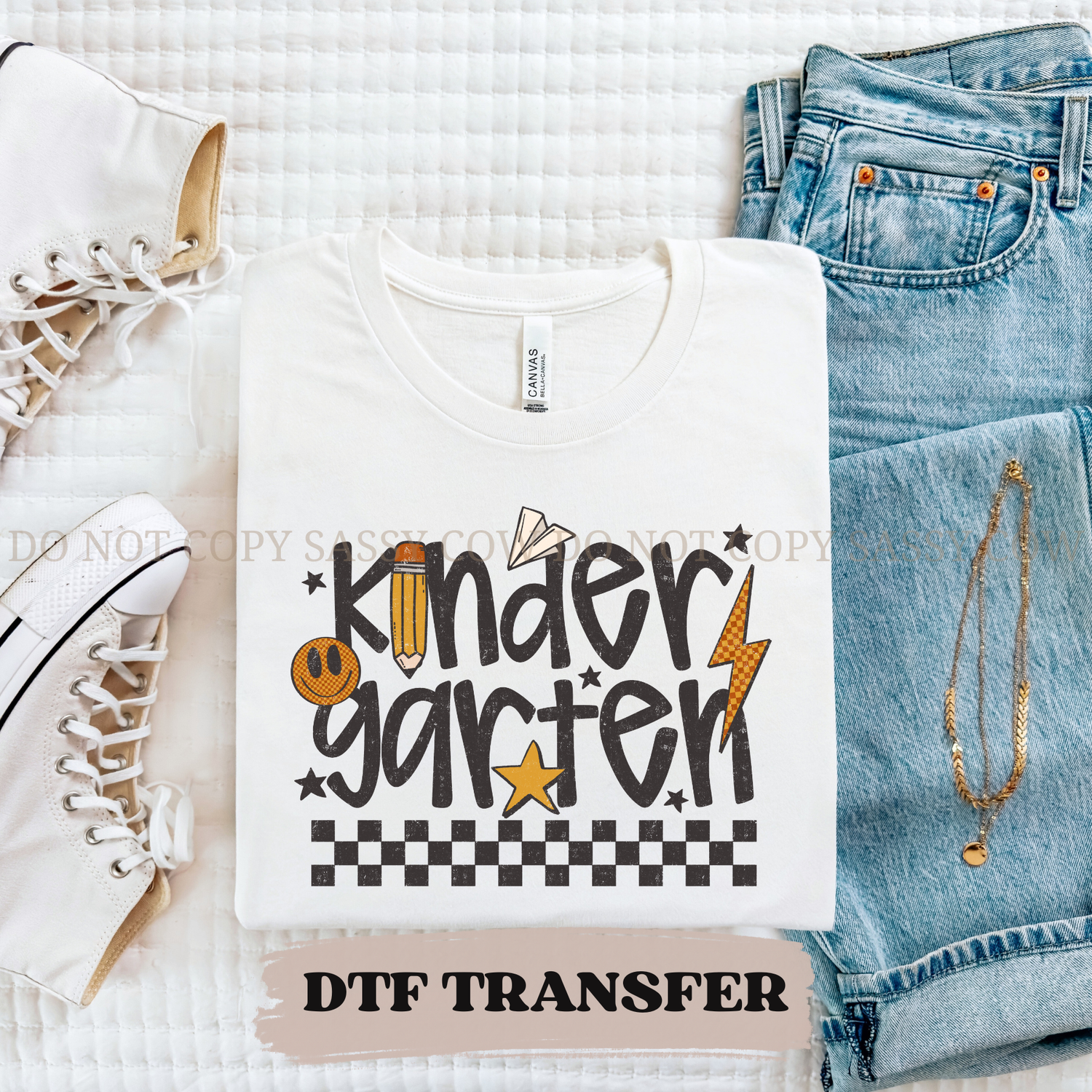 RETRO KINDERGARTEN TEACHER- DTF TRANSFER 0310