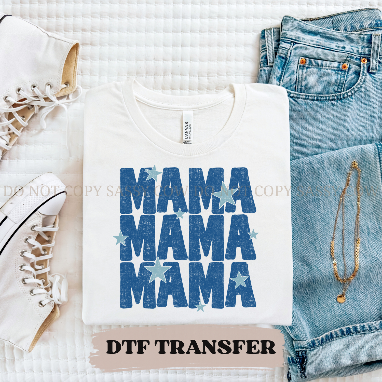 BLUE STAR MAMA- DTF TRANSFER 0311