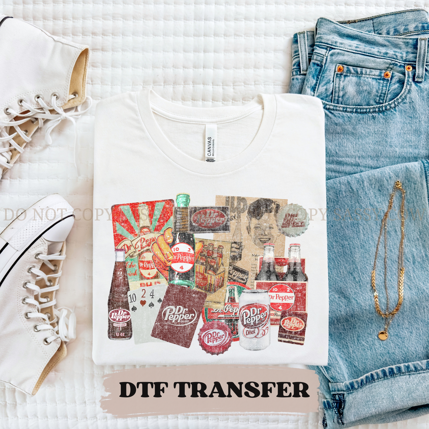 VINTAGE DR PEPPER- DTF TRANSFER 0314