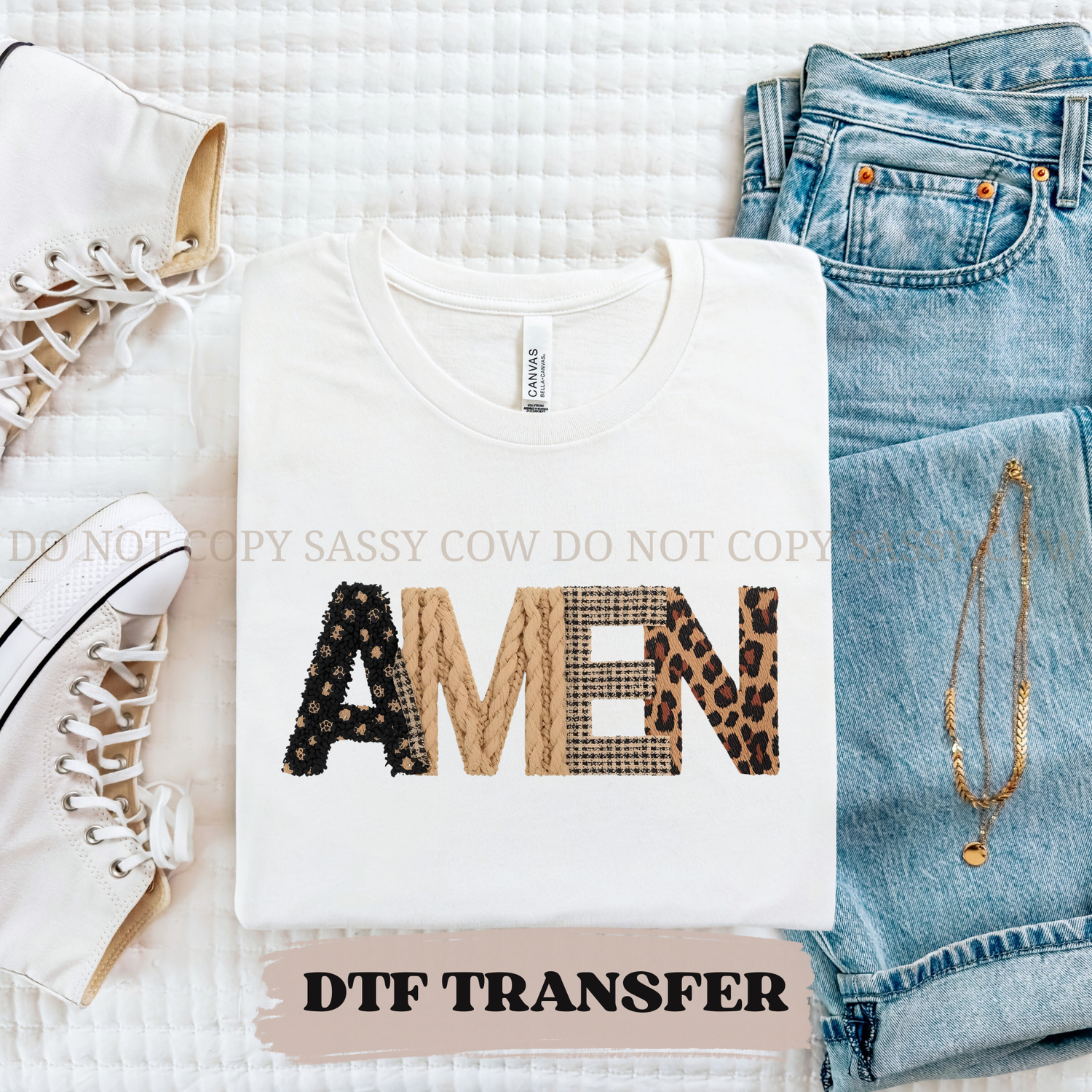 FABRIC AMEN - DTF TRANSFER 0317