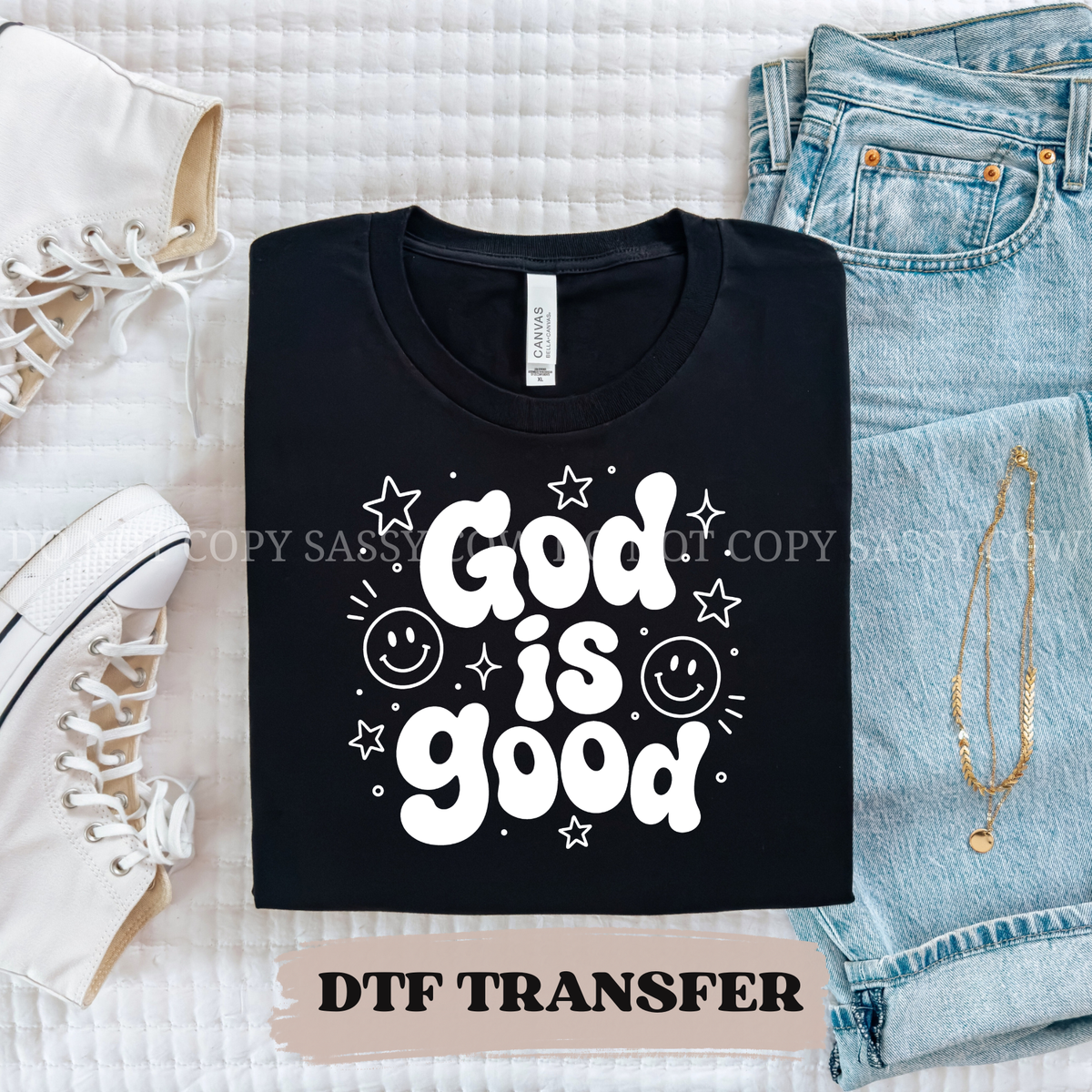 GOD IS GOD - DTF TRANSFER 0445