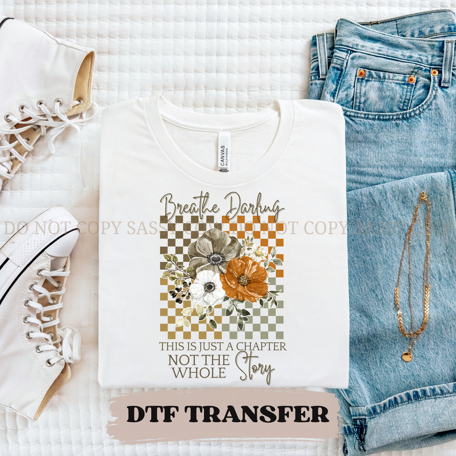 BREATHE DARLING - DTF TRANSFER 0373