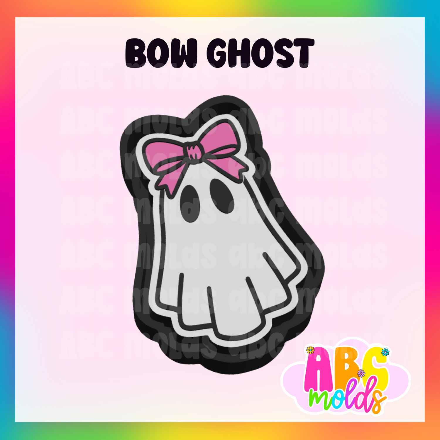 Bow Ghost Silicone Freshie Mold