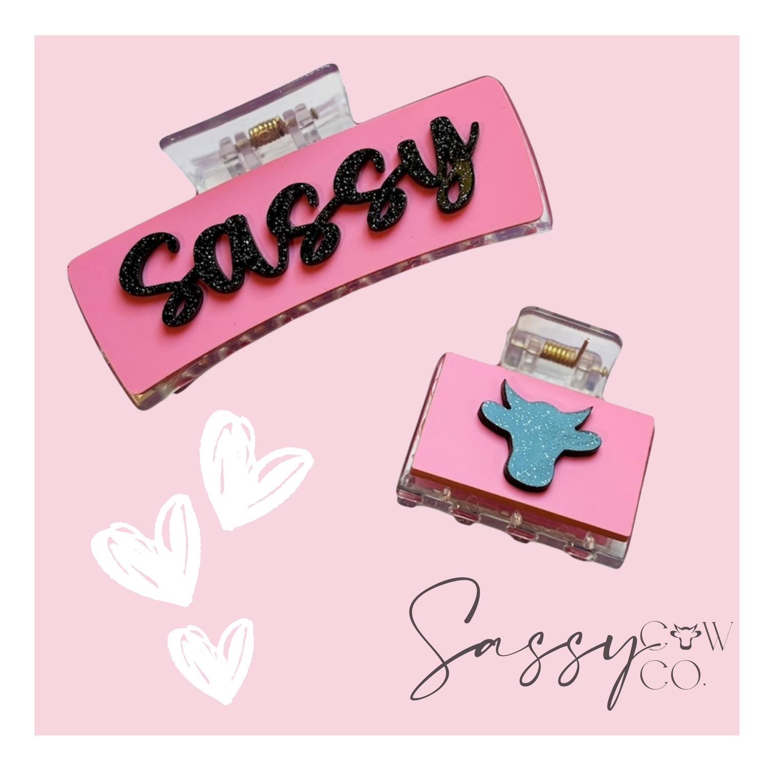 Sassy Cow Custom Claw Clip