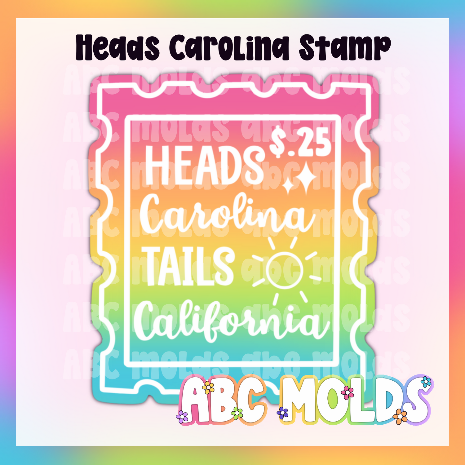 Heads Carolina Stamp Silicone Mold
