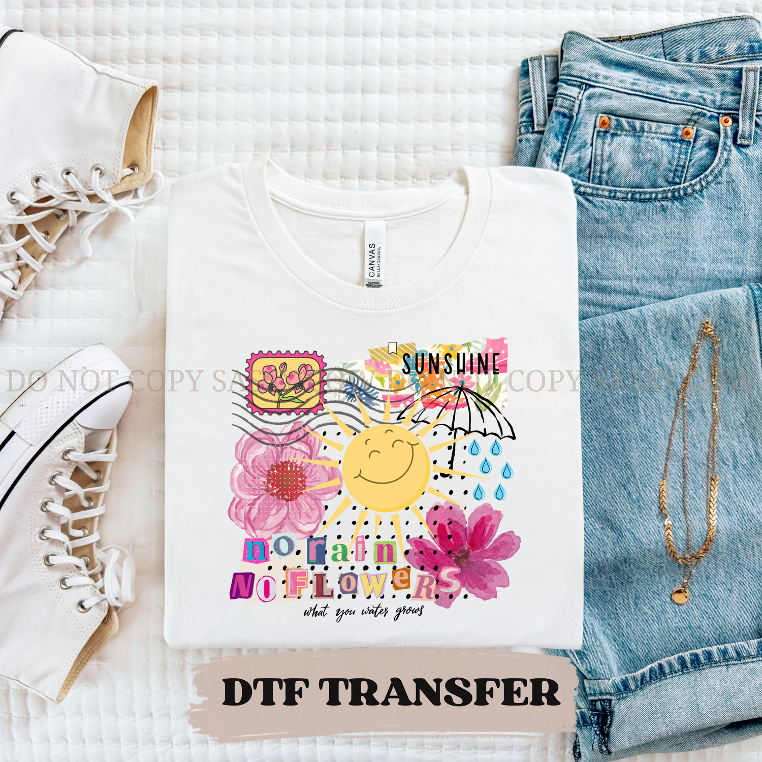 NO RAIN COLLAGE - DTF TRANSFER 025