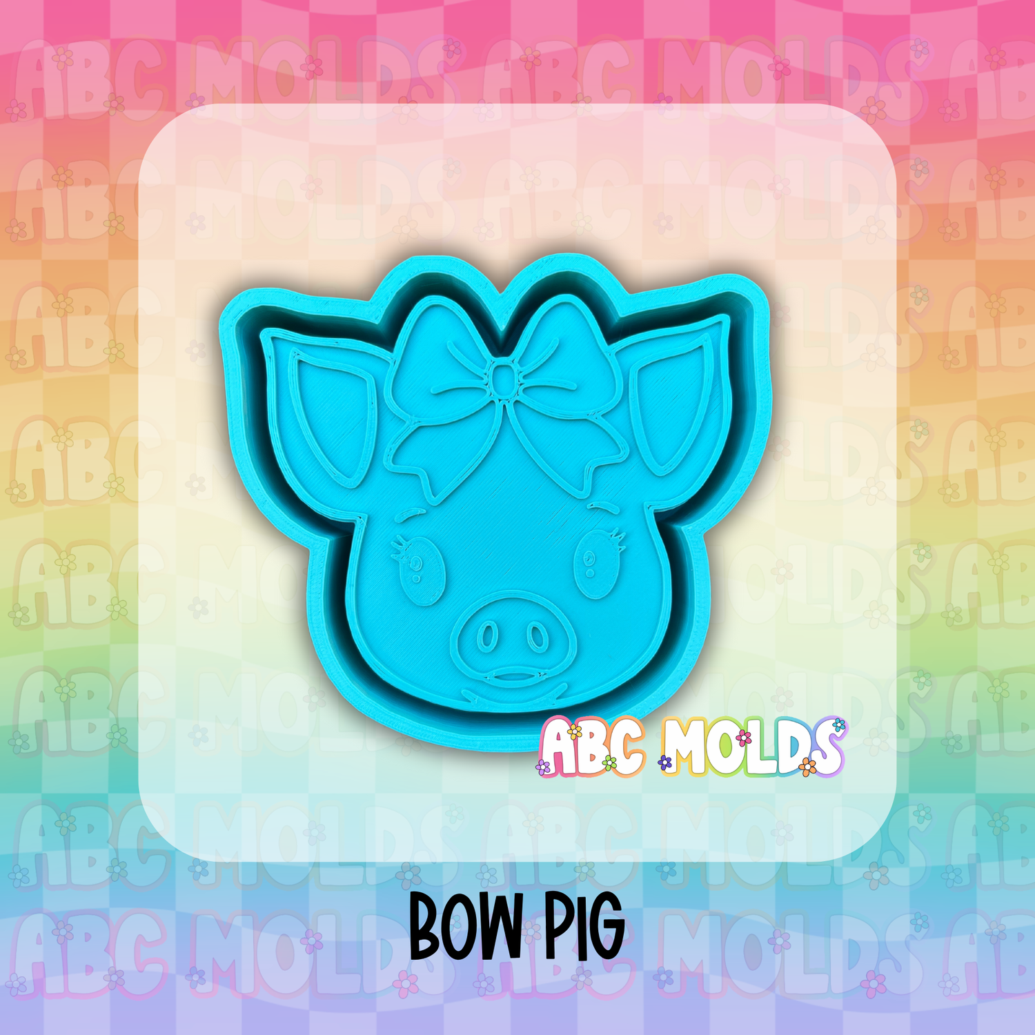 Bow Pig Silicone Mold