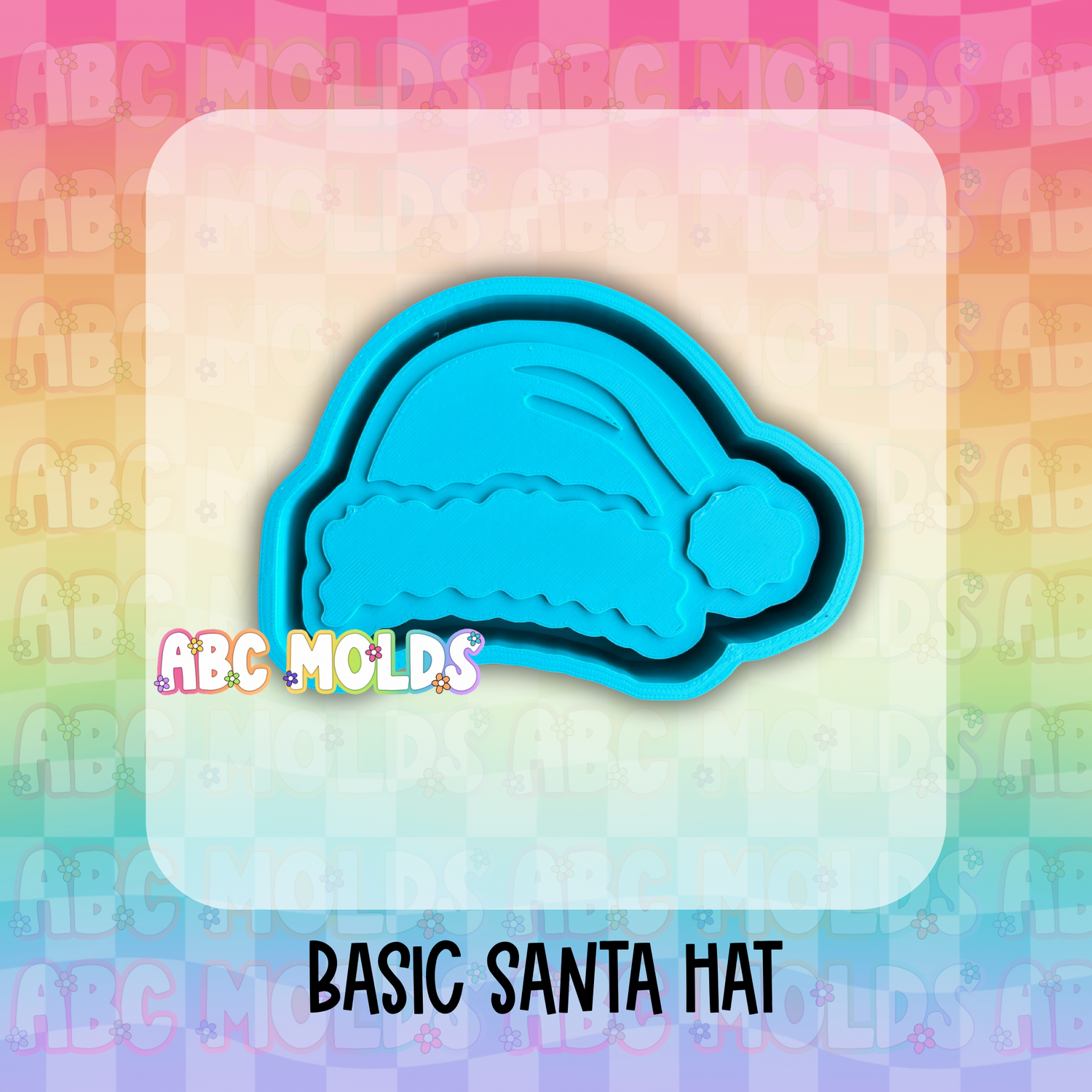 Full size Santa hat Silicone Freshie Mold